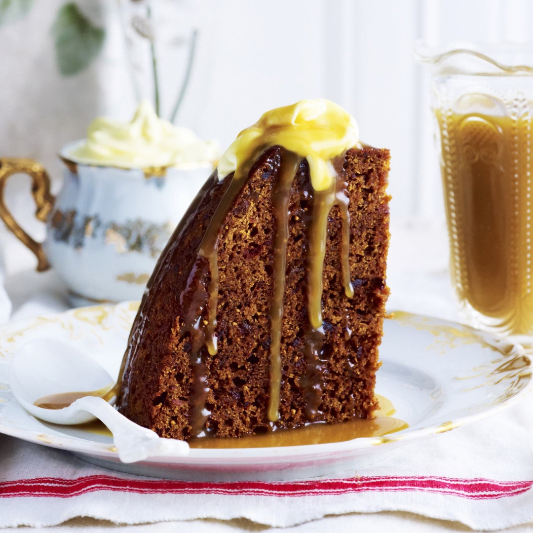 Slow cooker sticky date & fig steamed pudding