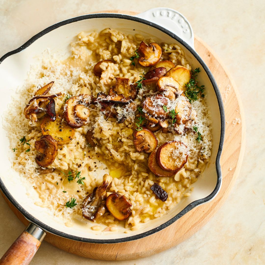 Mushroom and parmesan risotto