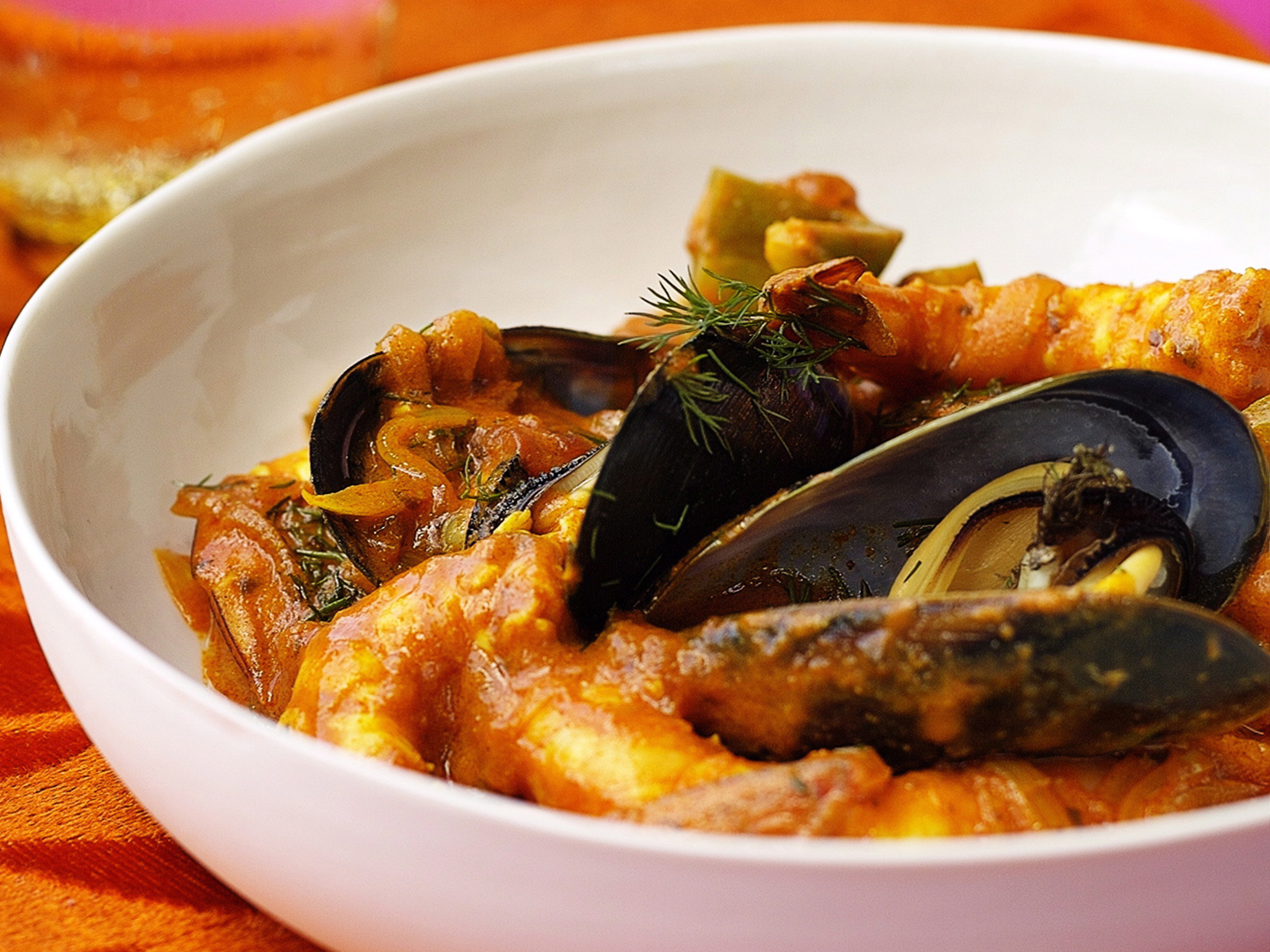 Aromatic Prawn and Mussel Curry