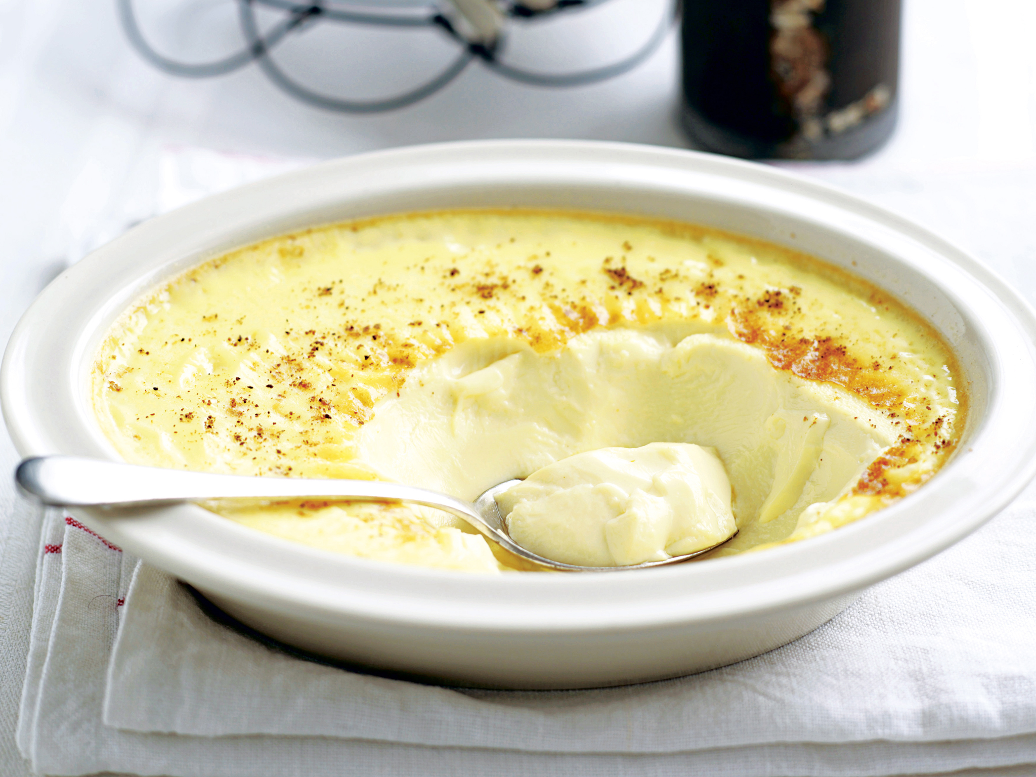 Baked custard