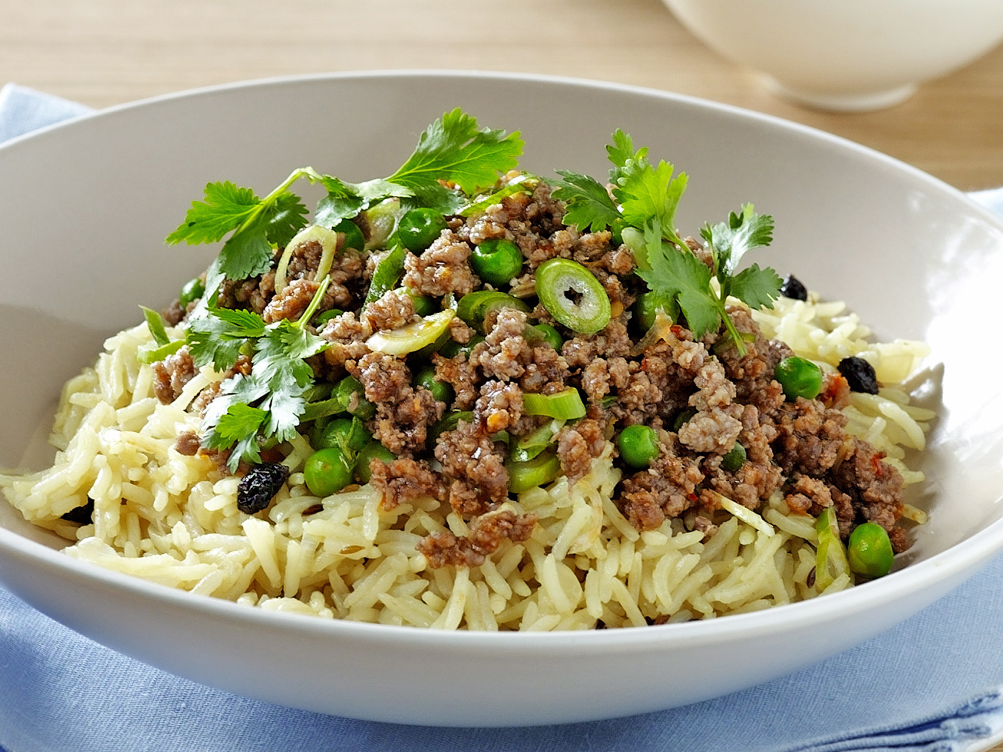 Indian Rice Pilaf with Spiced Beef