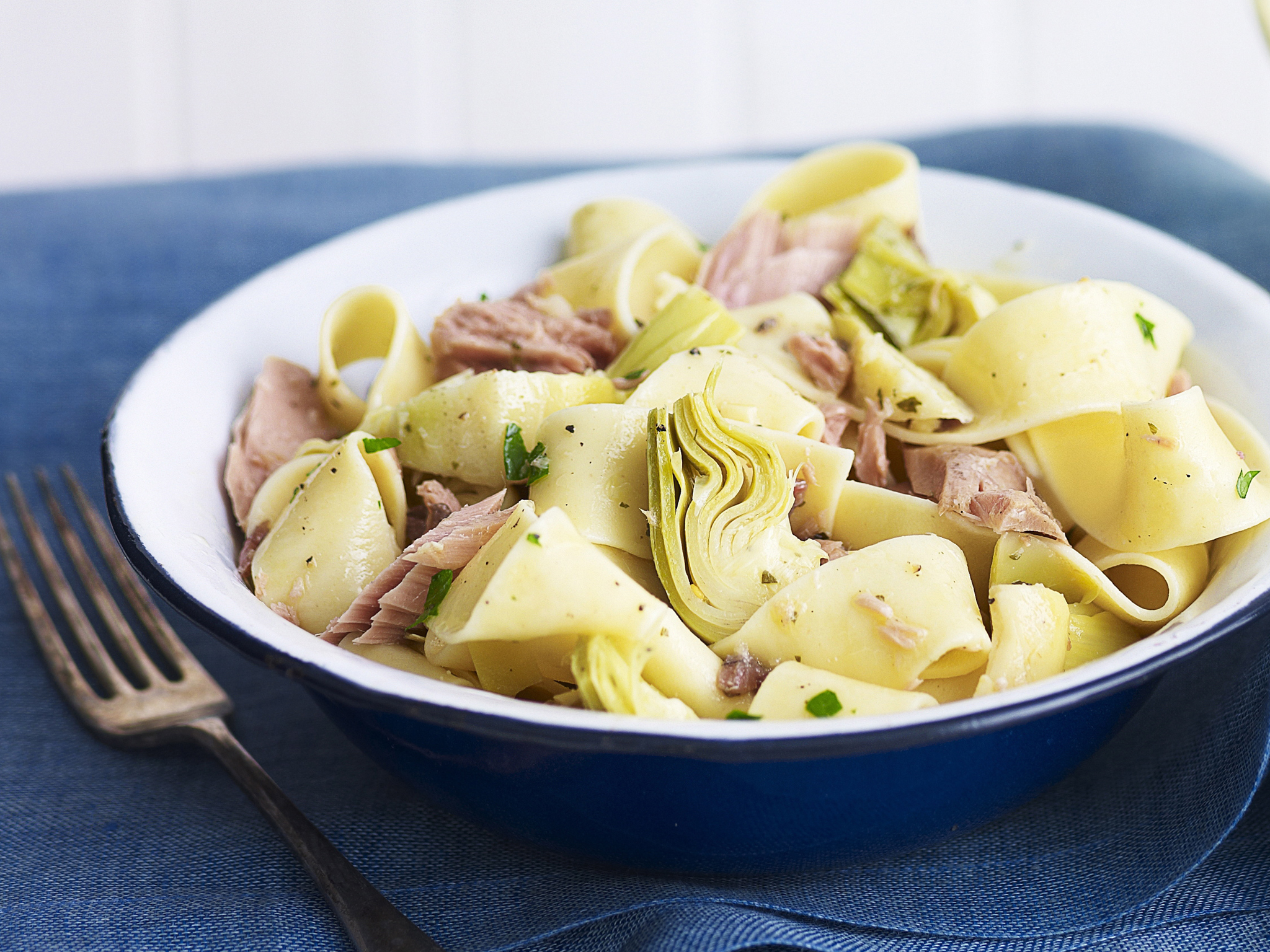 Pappardelle with tuna and artichoke Women's Weekly Food