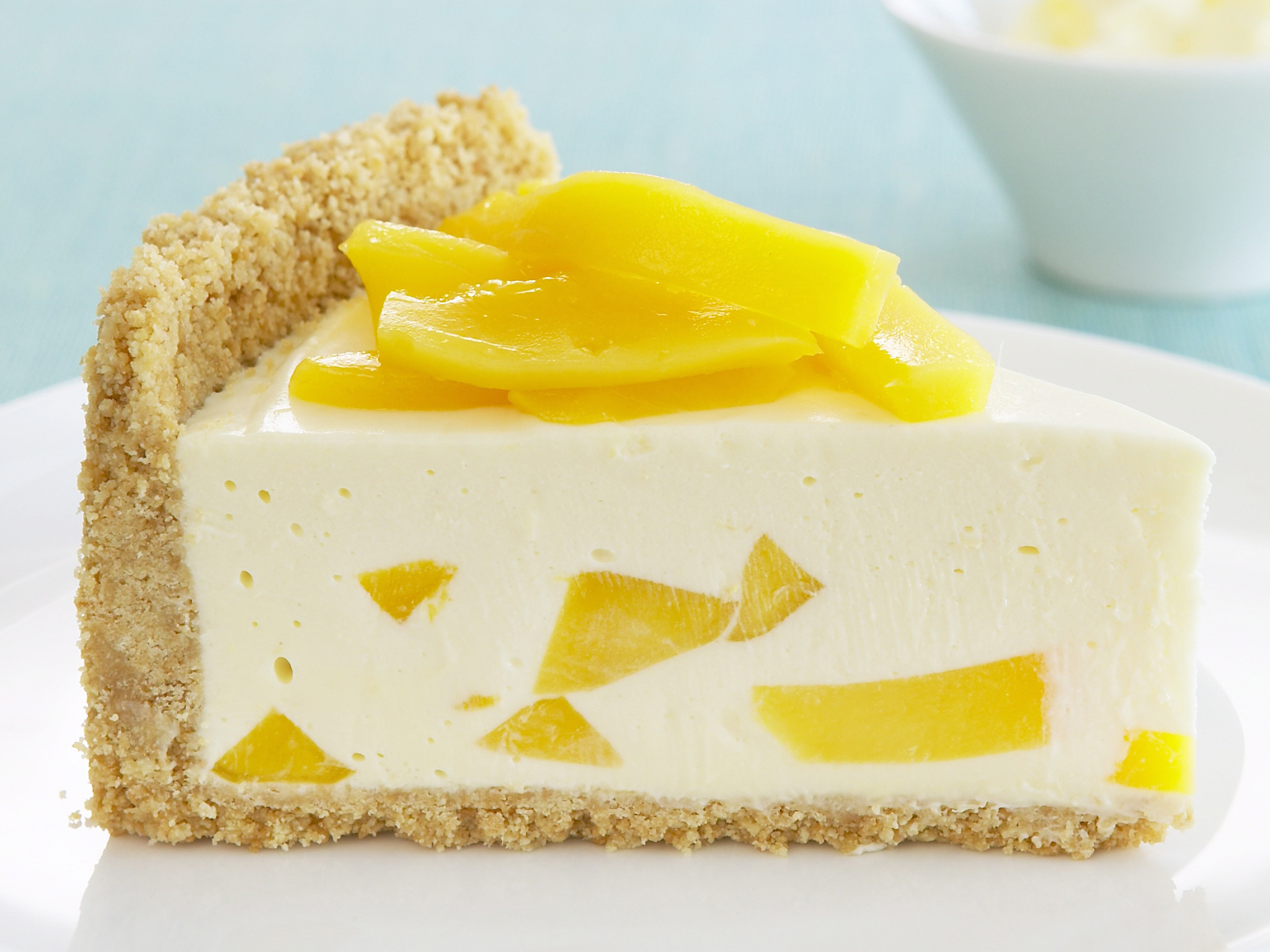 mango and lemon cheesecake