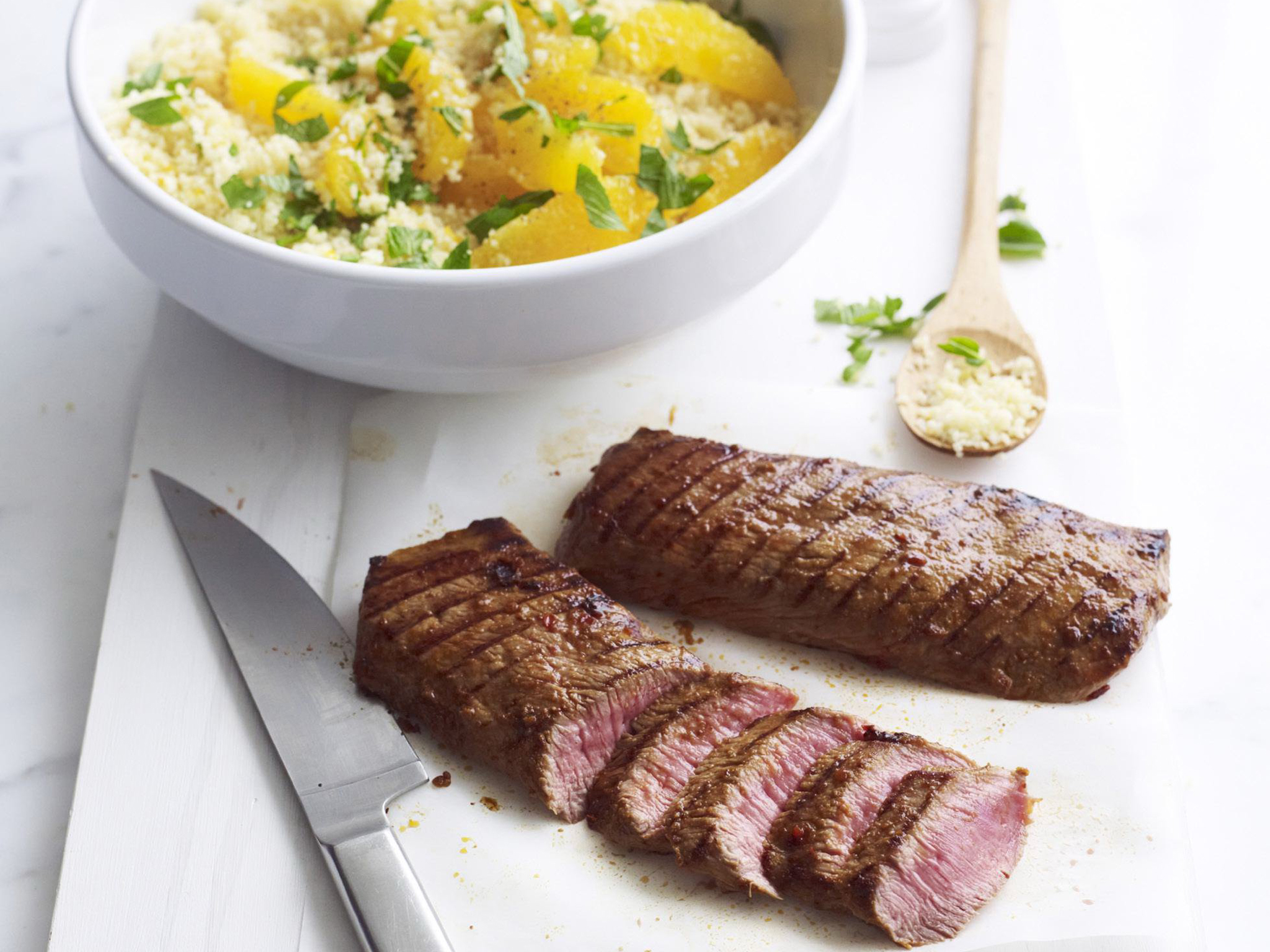 Harissa lamb with orange couscous | Women's Weekly Food