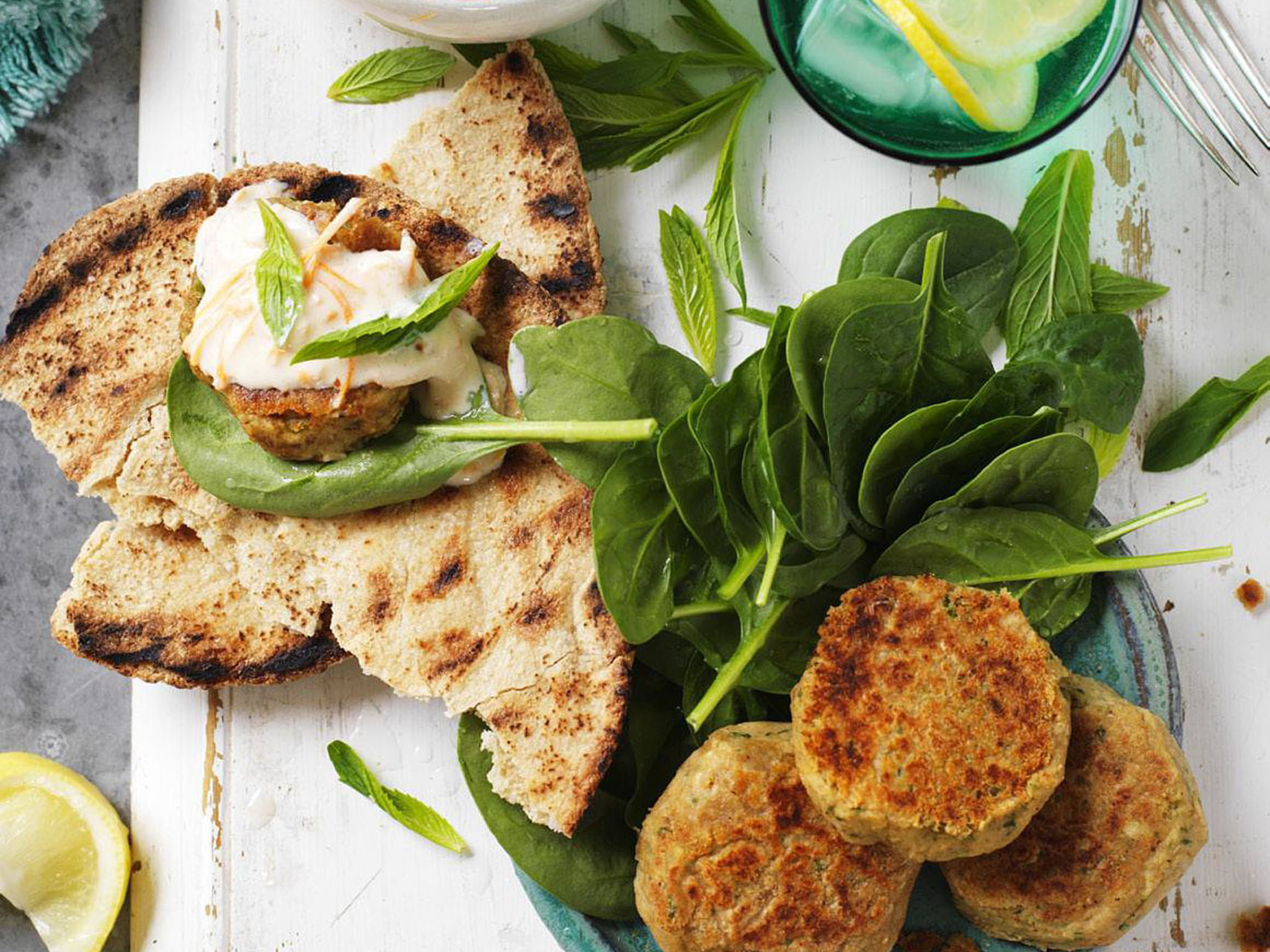Indian-spiced patties with carrot raita | Women's Weekly Food