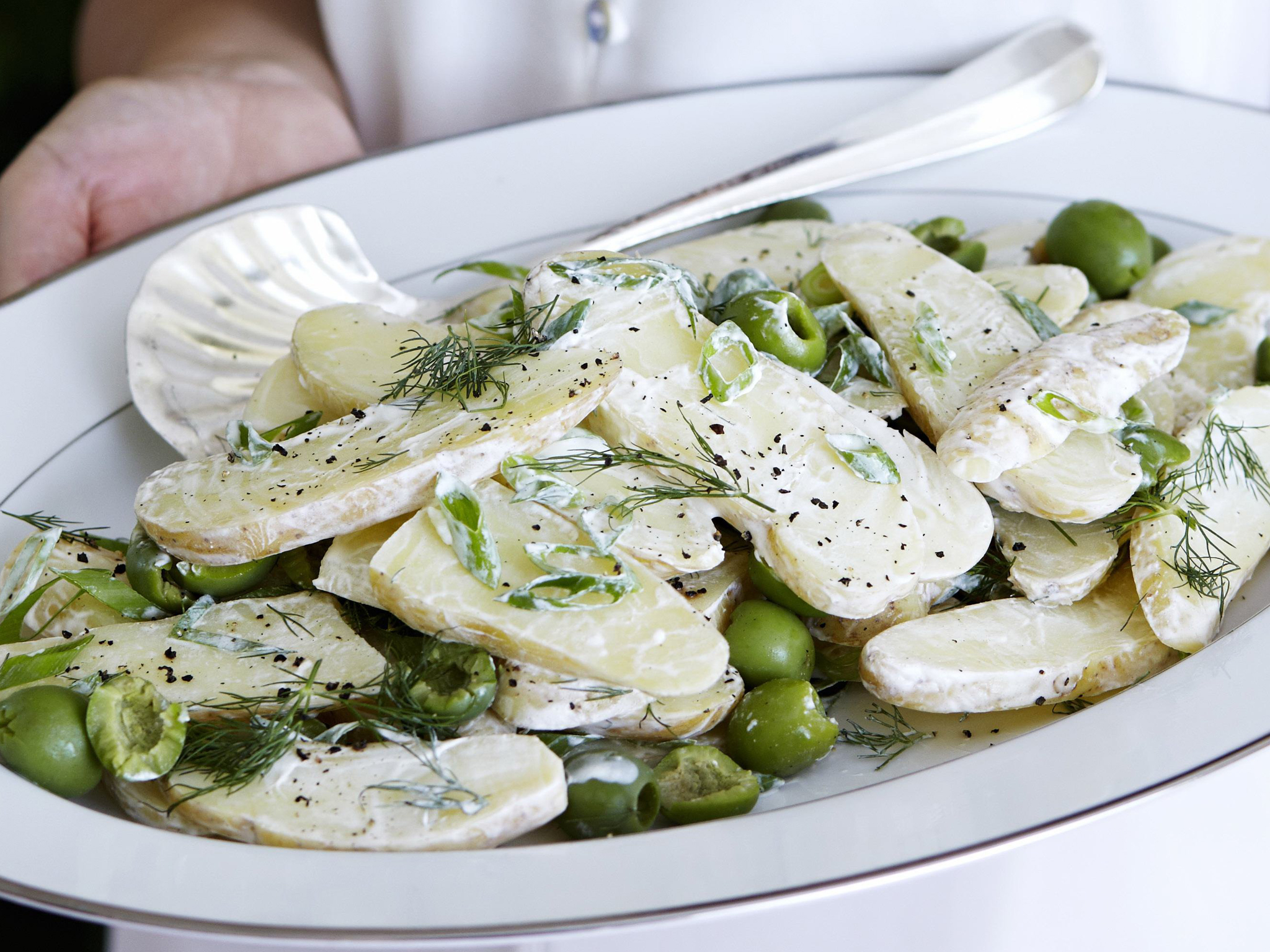 Potato salad with green olives and dill | Women's Weekly Food