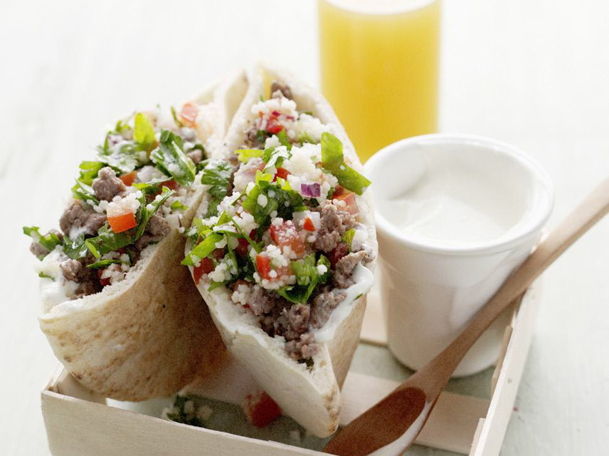 Lamb and couscous tabbouleh pockets | Women&amp;#39;s Weekly Food