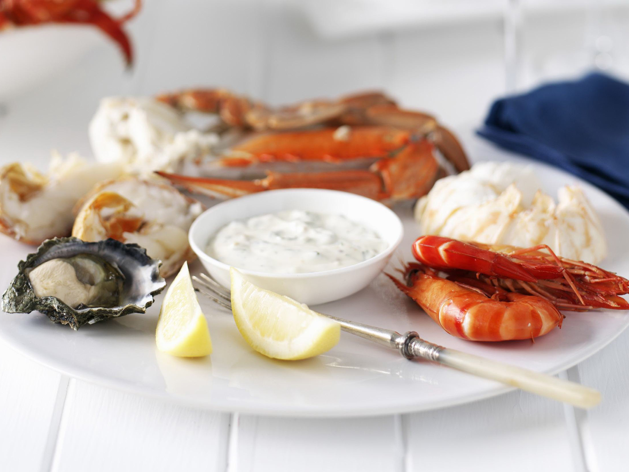 Cold seafood platter with dipping sauces | Women's Weekly Food