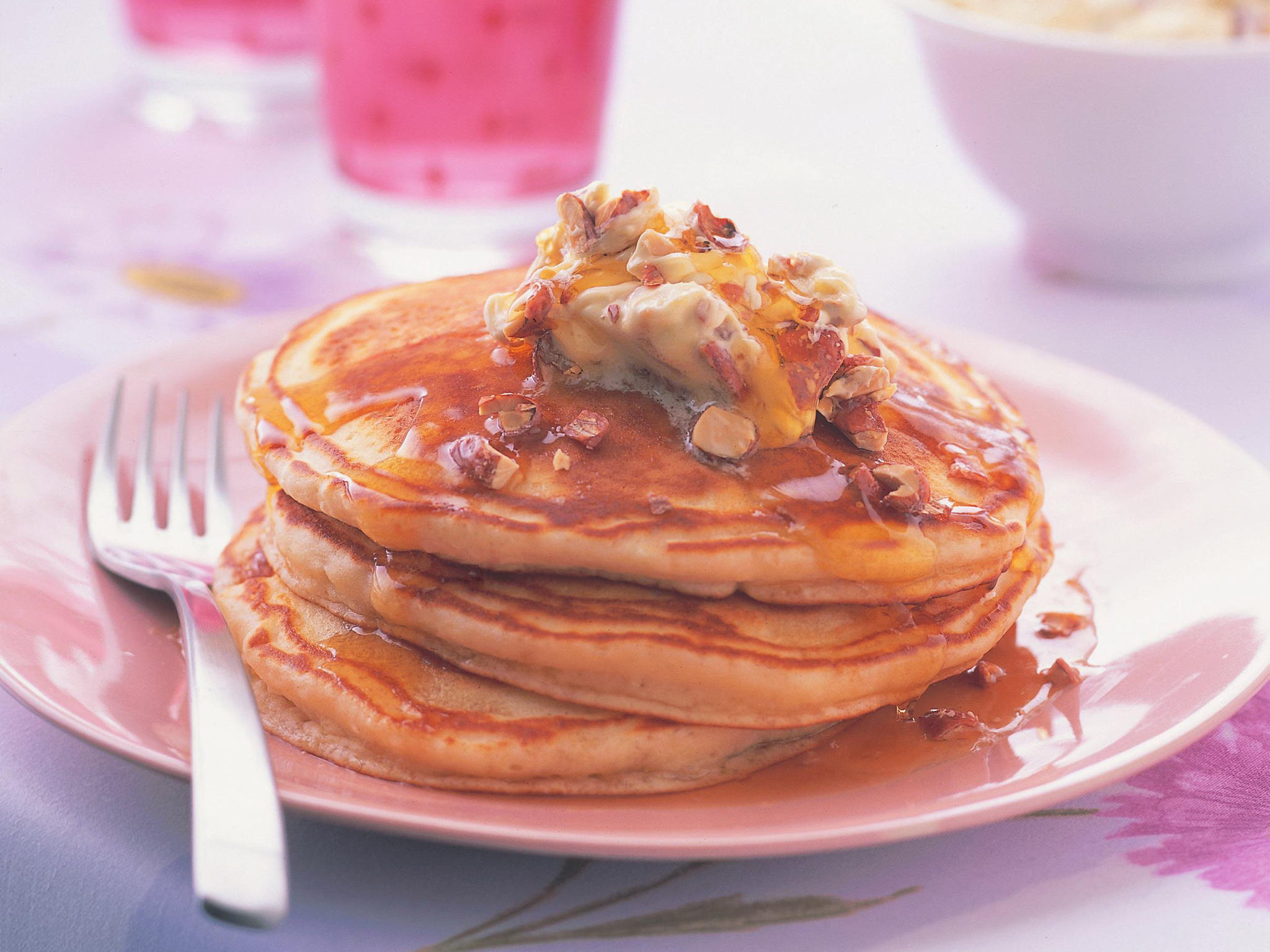 Buttermilk pancakes with whipped praline butter Women's Weekly Food
