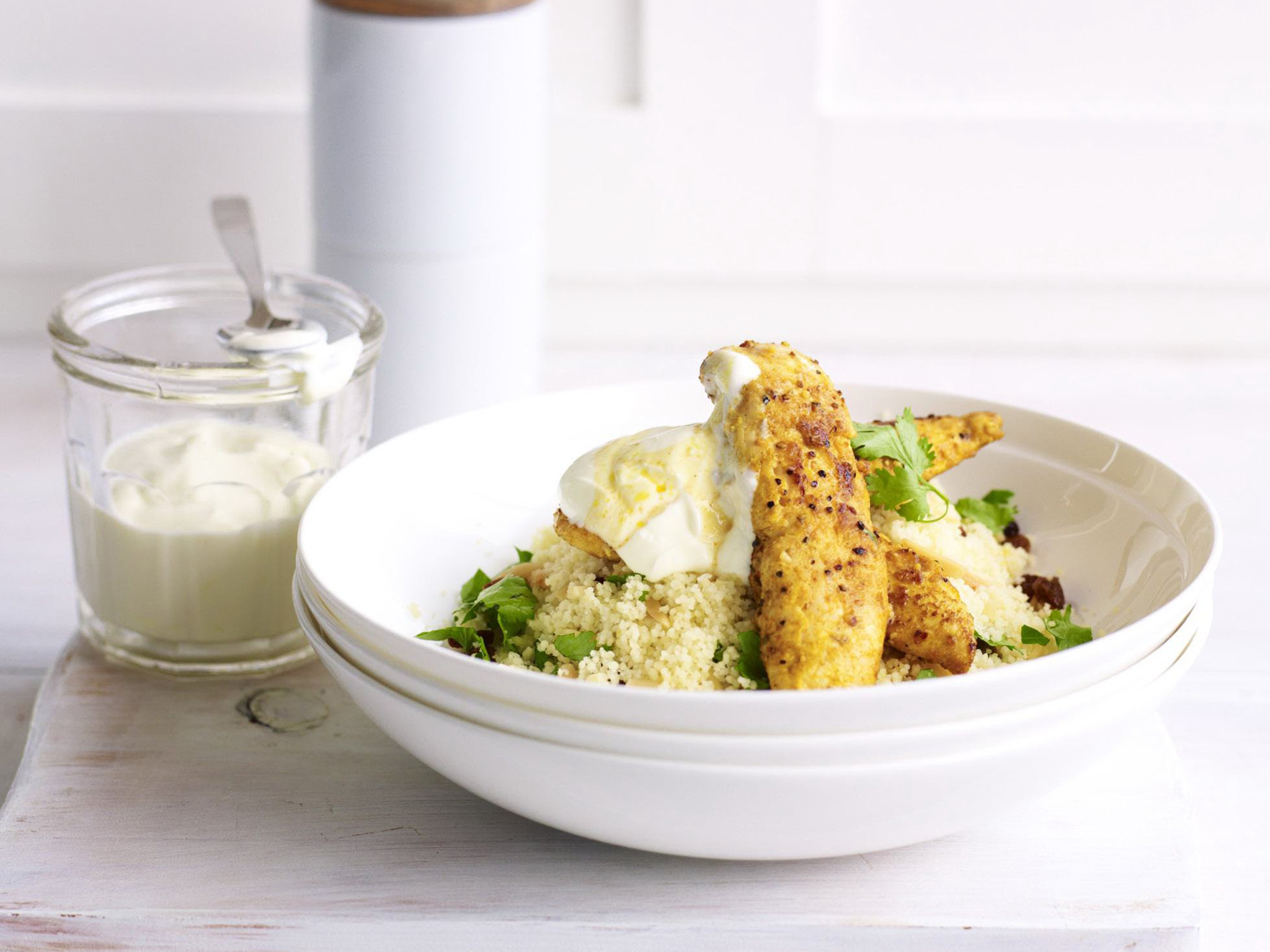 moroccan chicken with fruity couscous