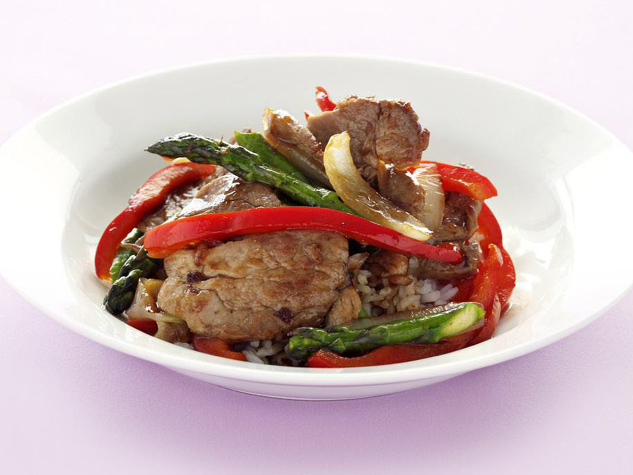 plum & soy wok-fried pork