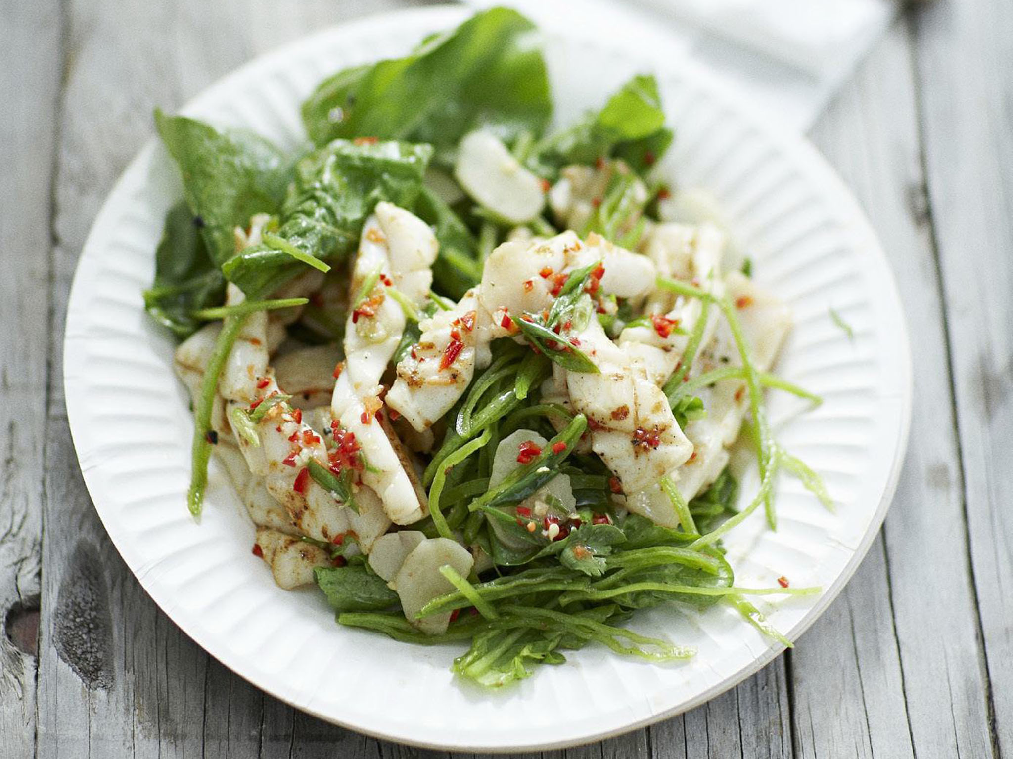 Squid salad with garlic lime dressing | Women's Weekly Food
