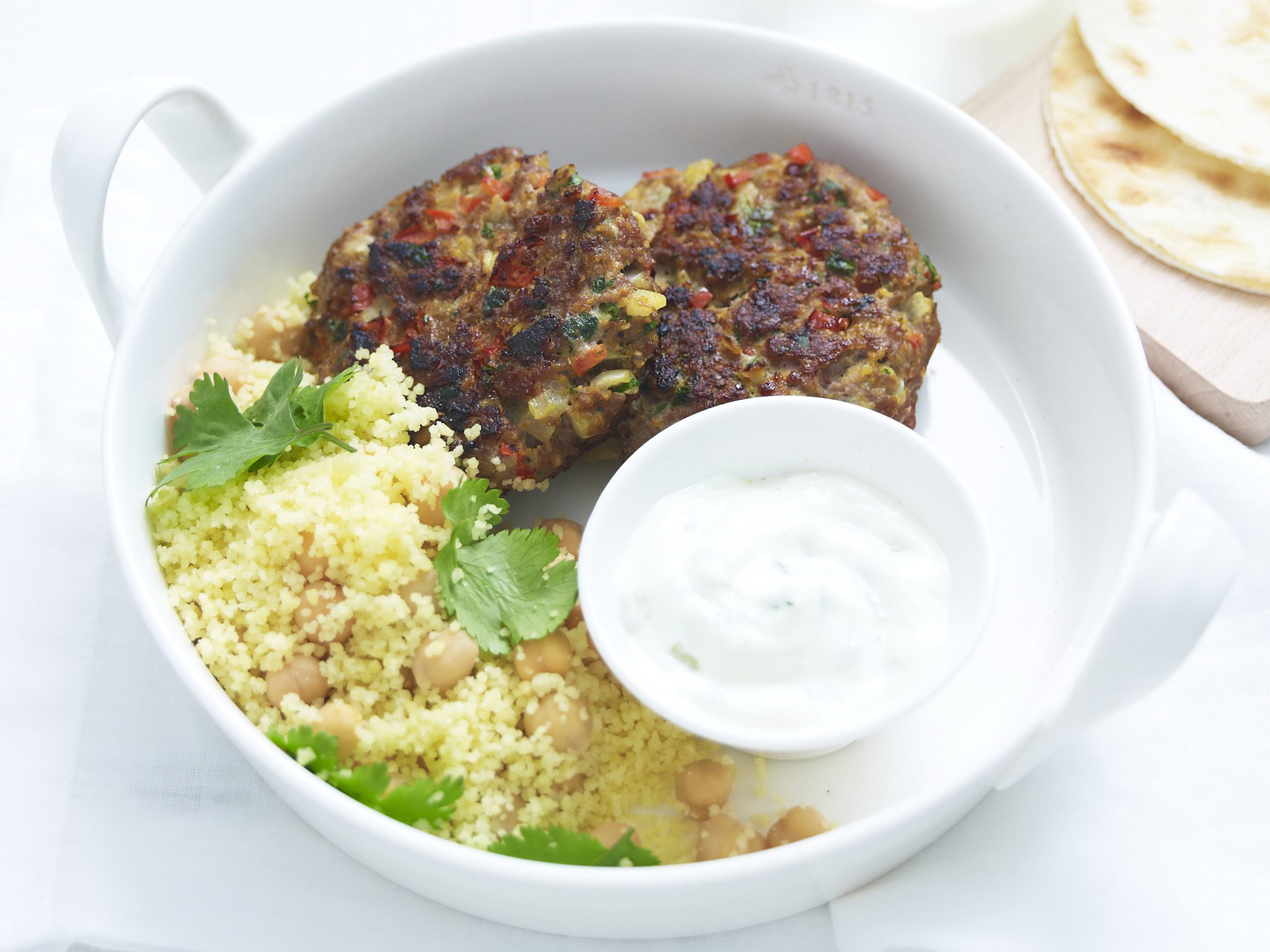 Barbecued moroccan lamb patties Women's Weekly Food