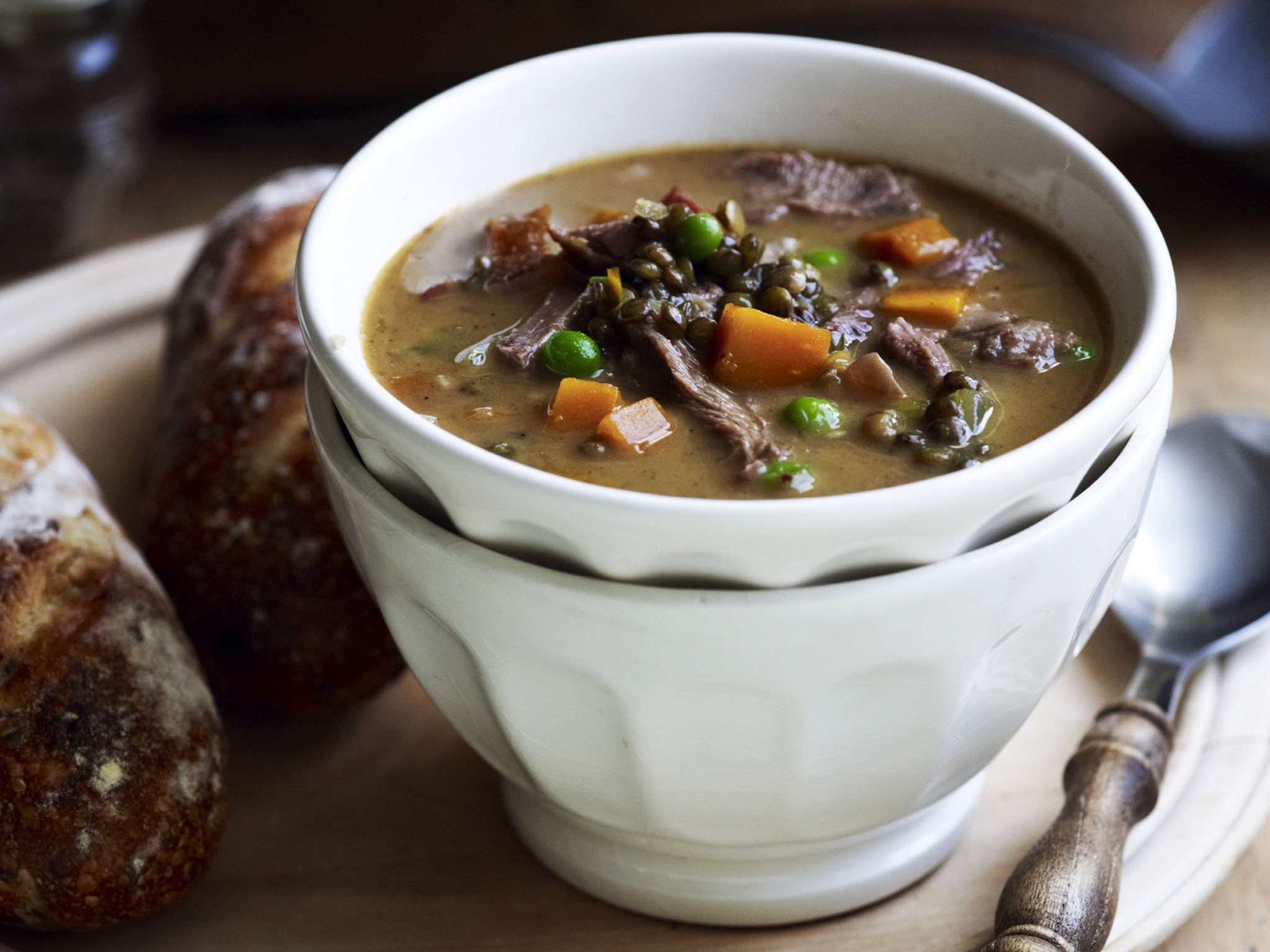 Lamb shank, vegetable and lentil soup Women's Weekly Food