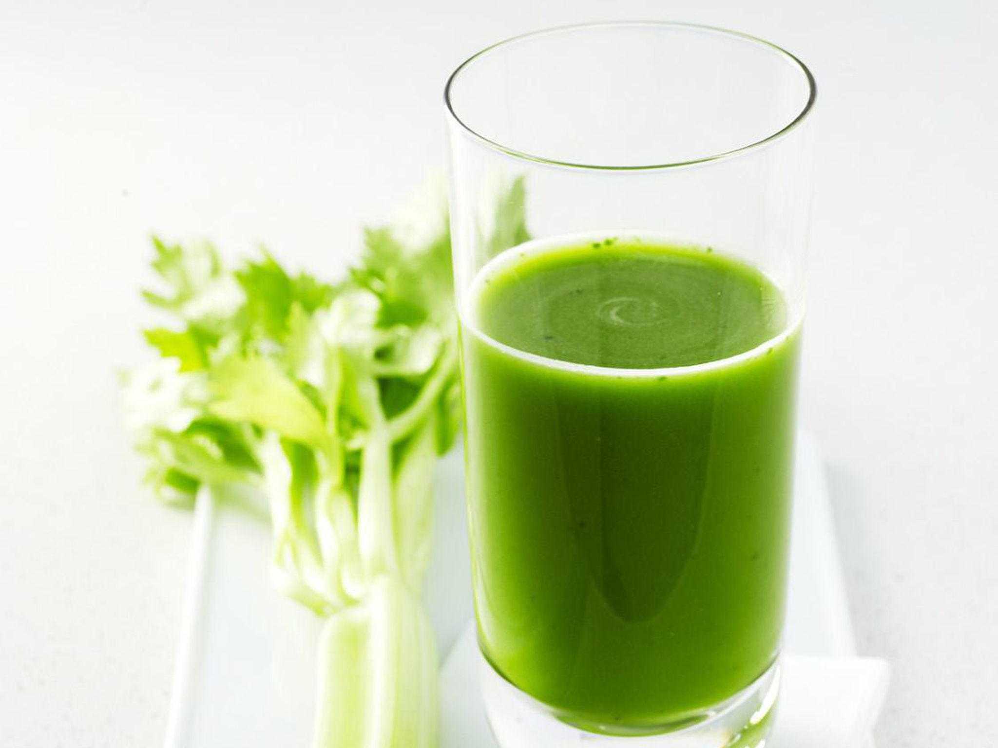 celery, spinach and grape juice