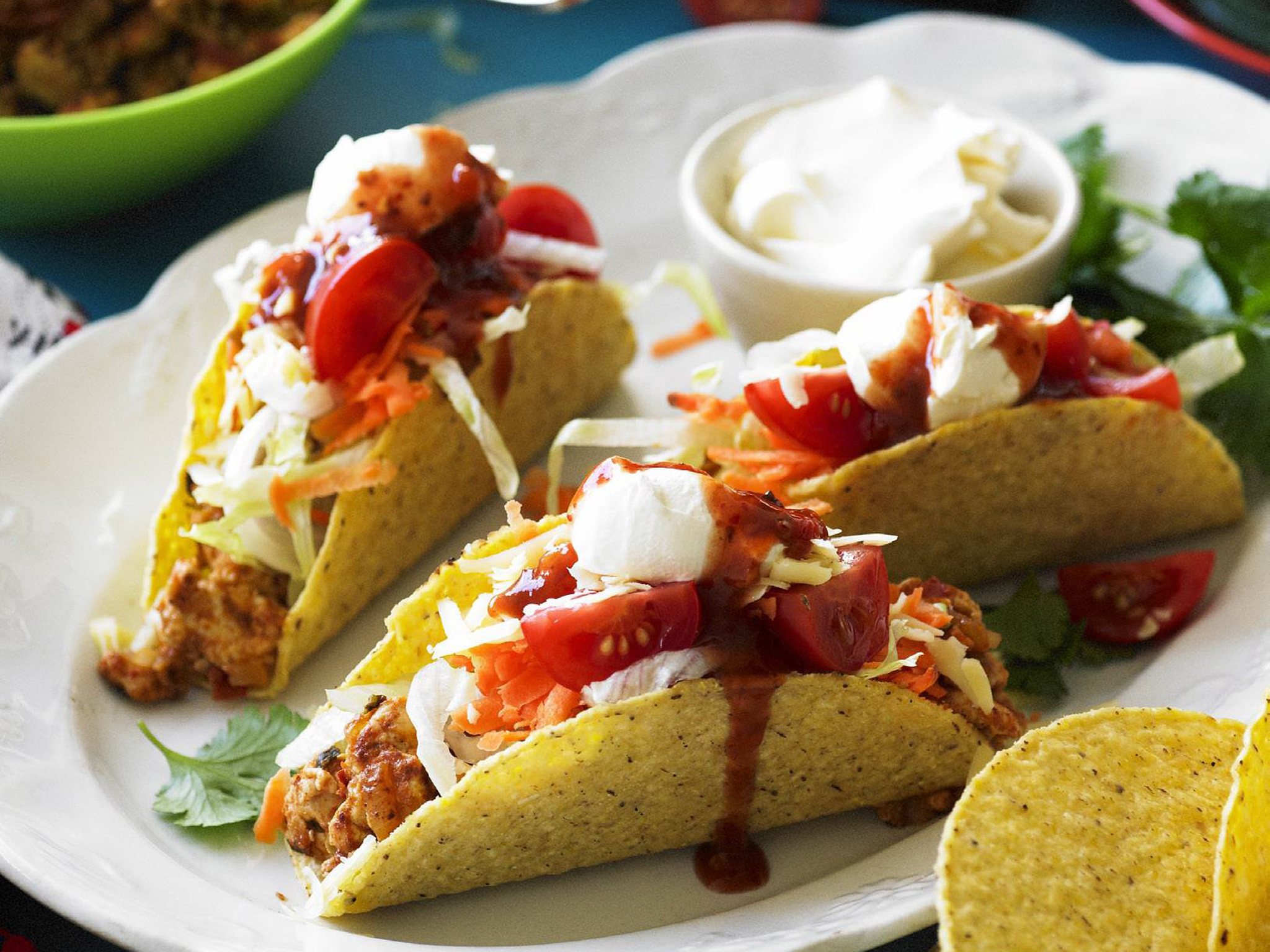 spicy chicken tacos