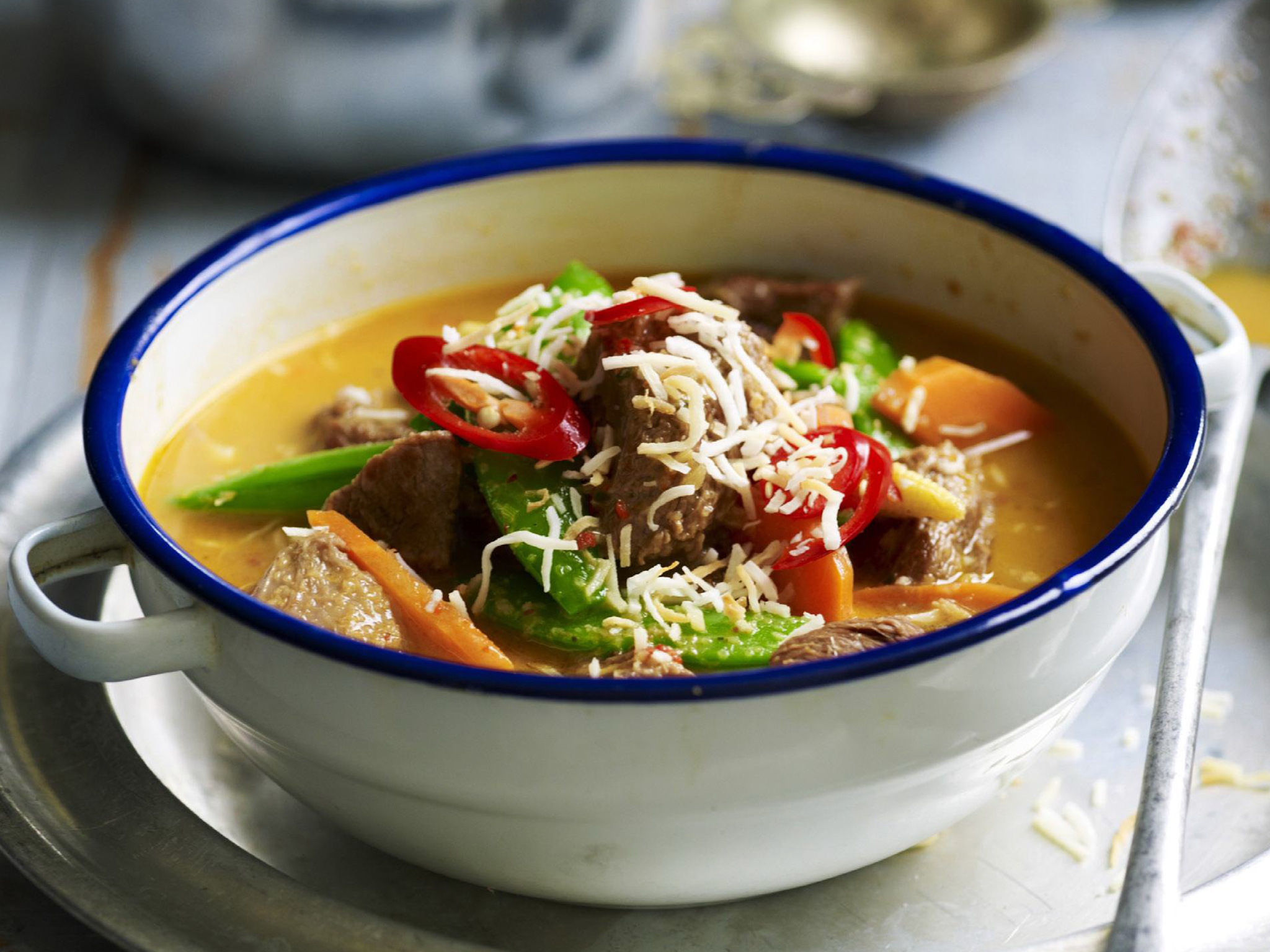 thai beef and coconut curry
