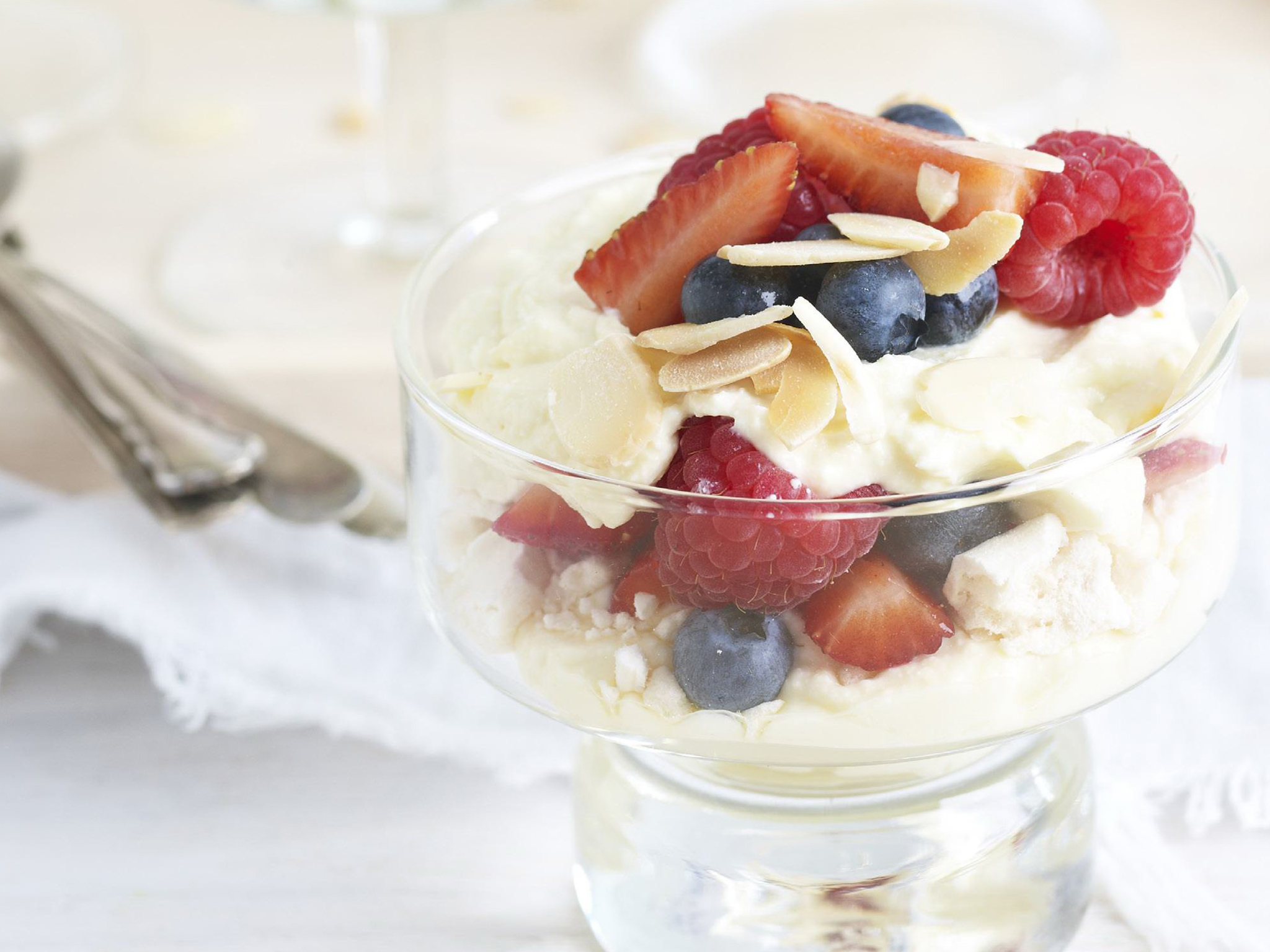 ricotta and berry trifles
