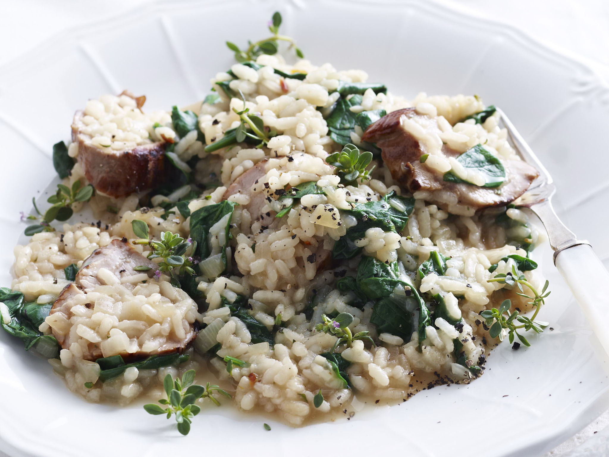 pork and thyme risotto