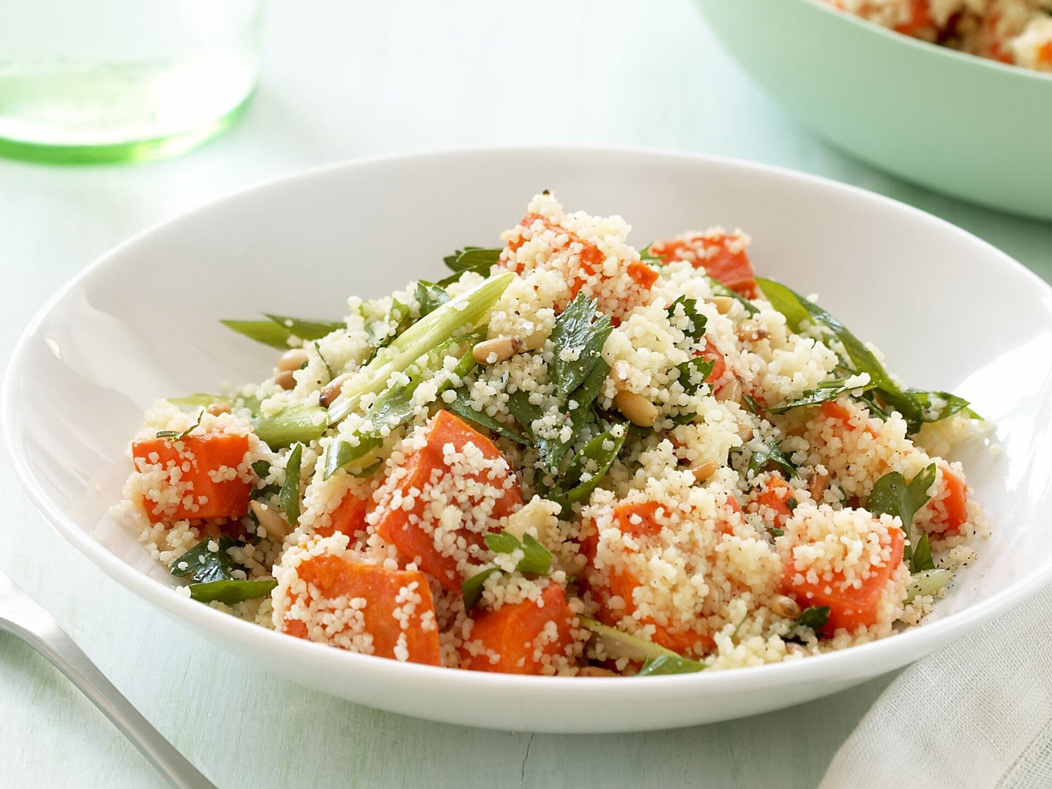 Roasted kumara, pine nut and couscous salad Women's Weekly Food