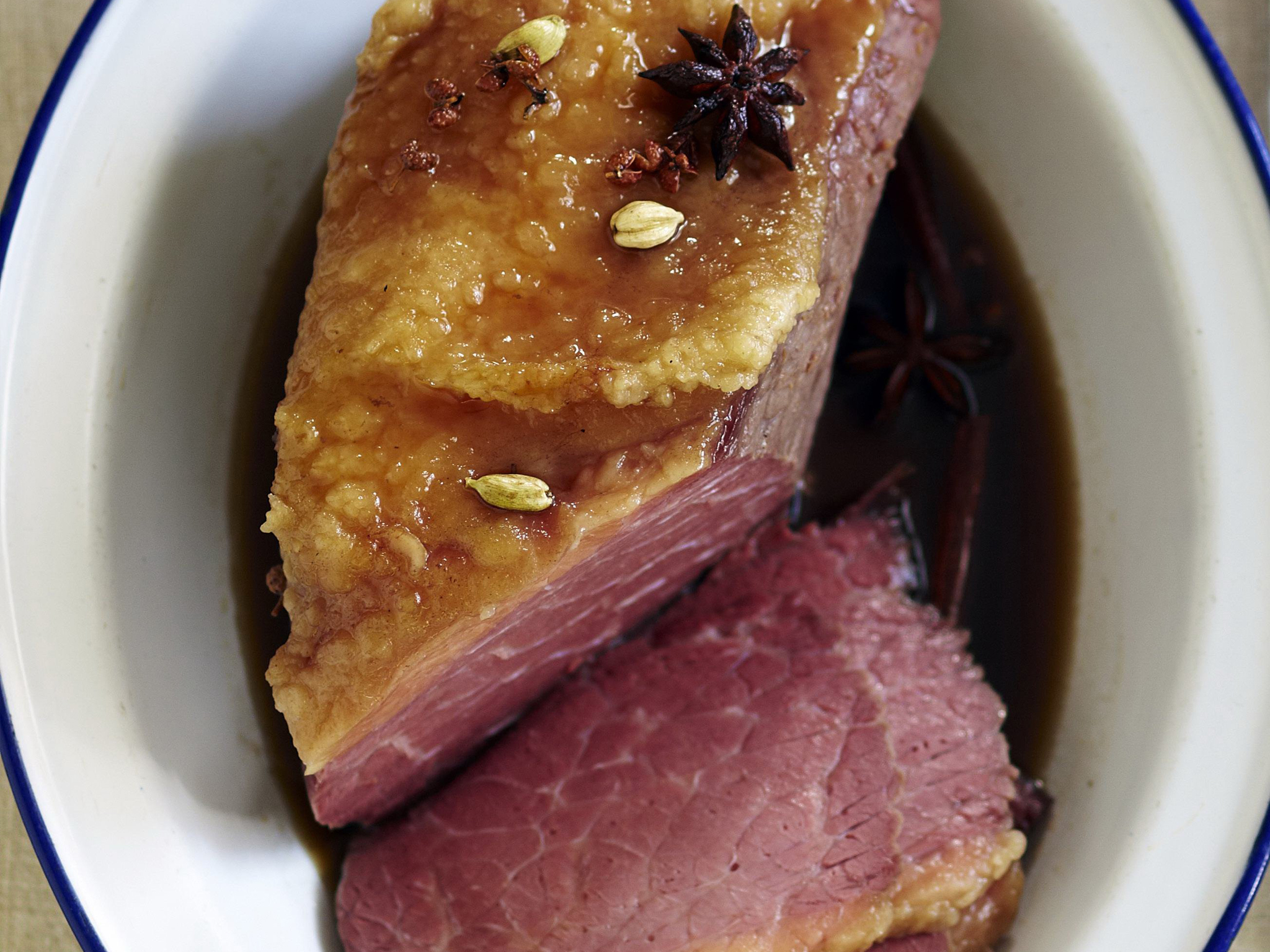 pot-roasted asian corned beef
