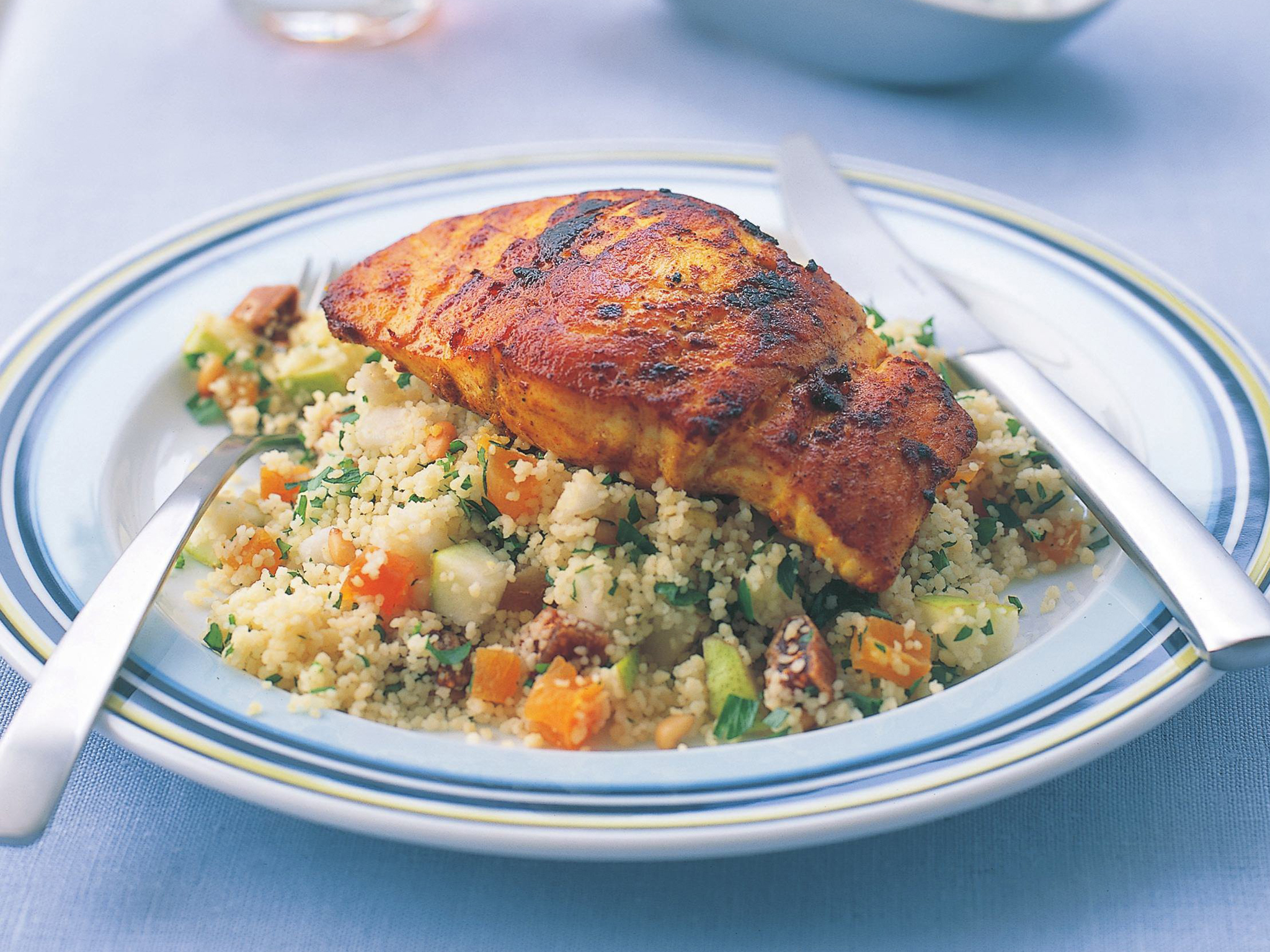 Moroccan fillets with fruity couscous