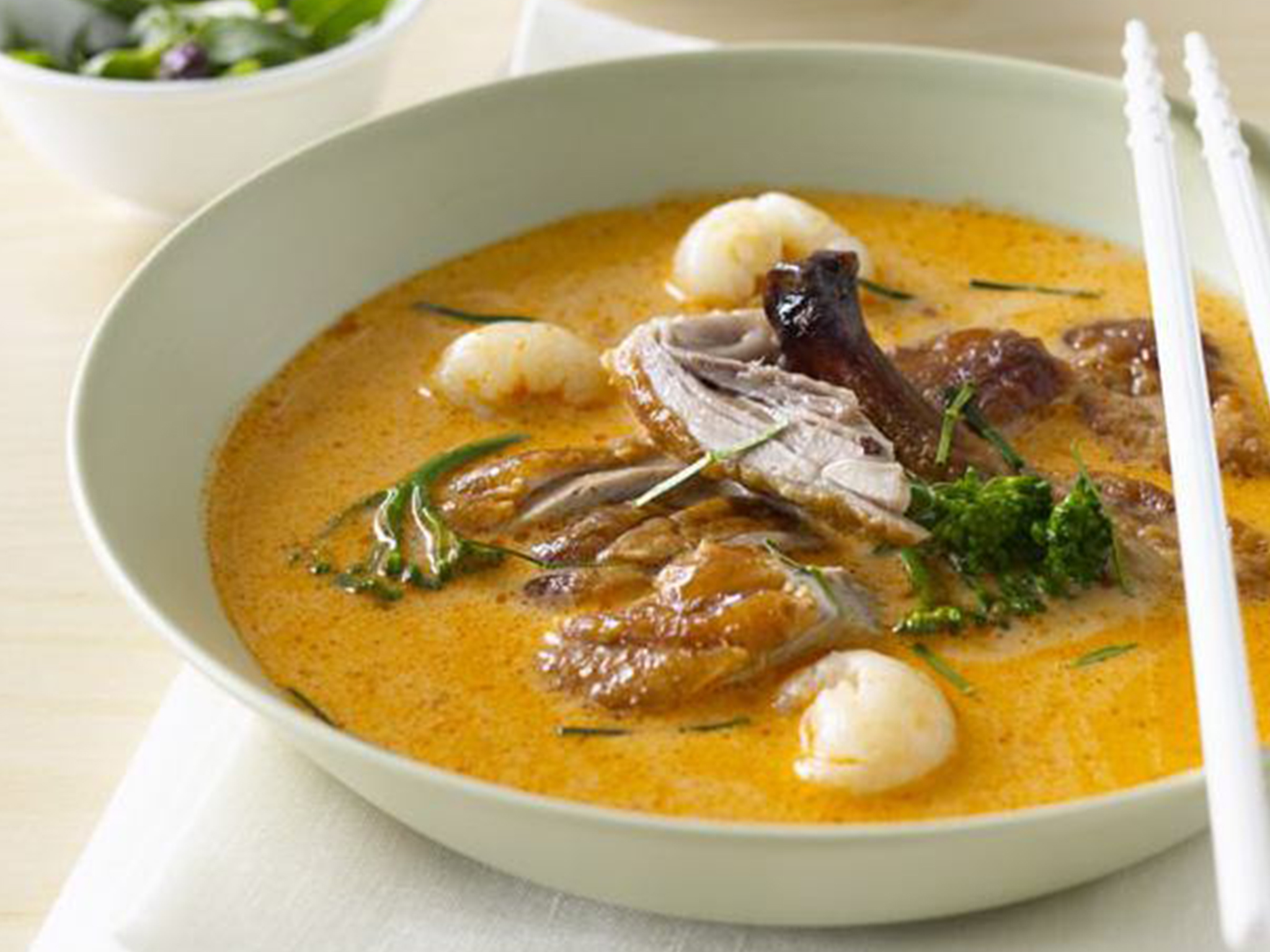 DUCK AND LYCHEE CURRY