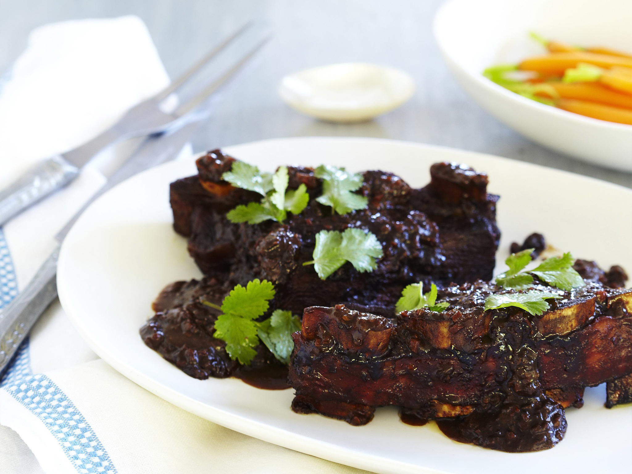 slow-cooked stout beef short ribs