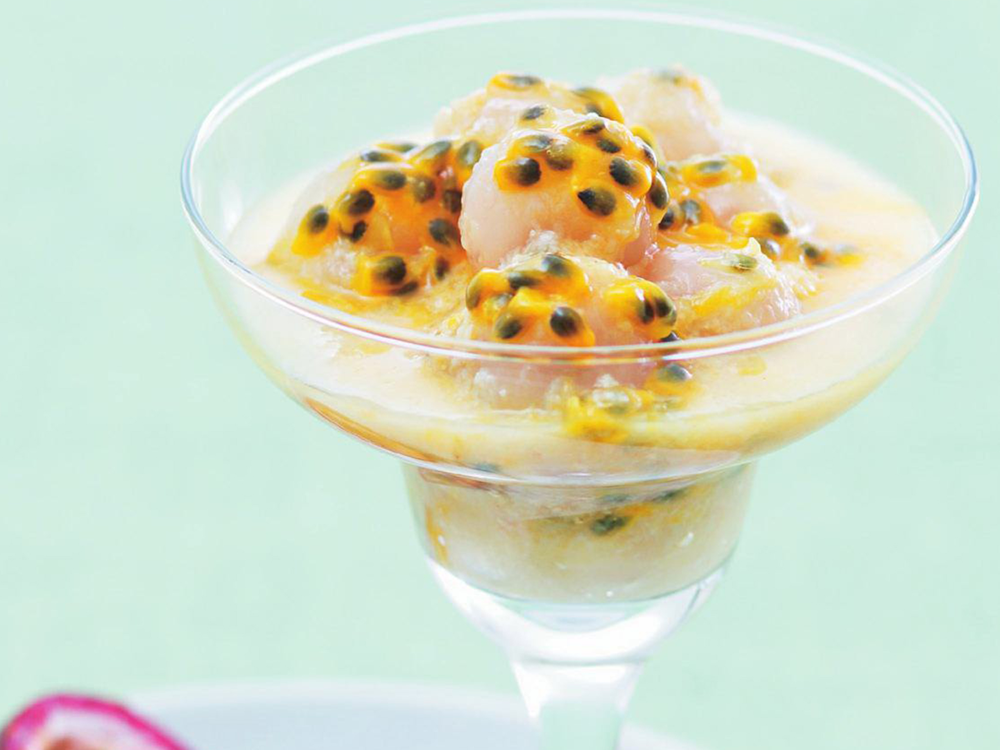 Lychees with passionfruit | Women's Weekly Food