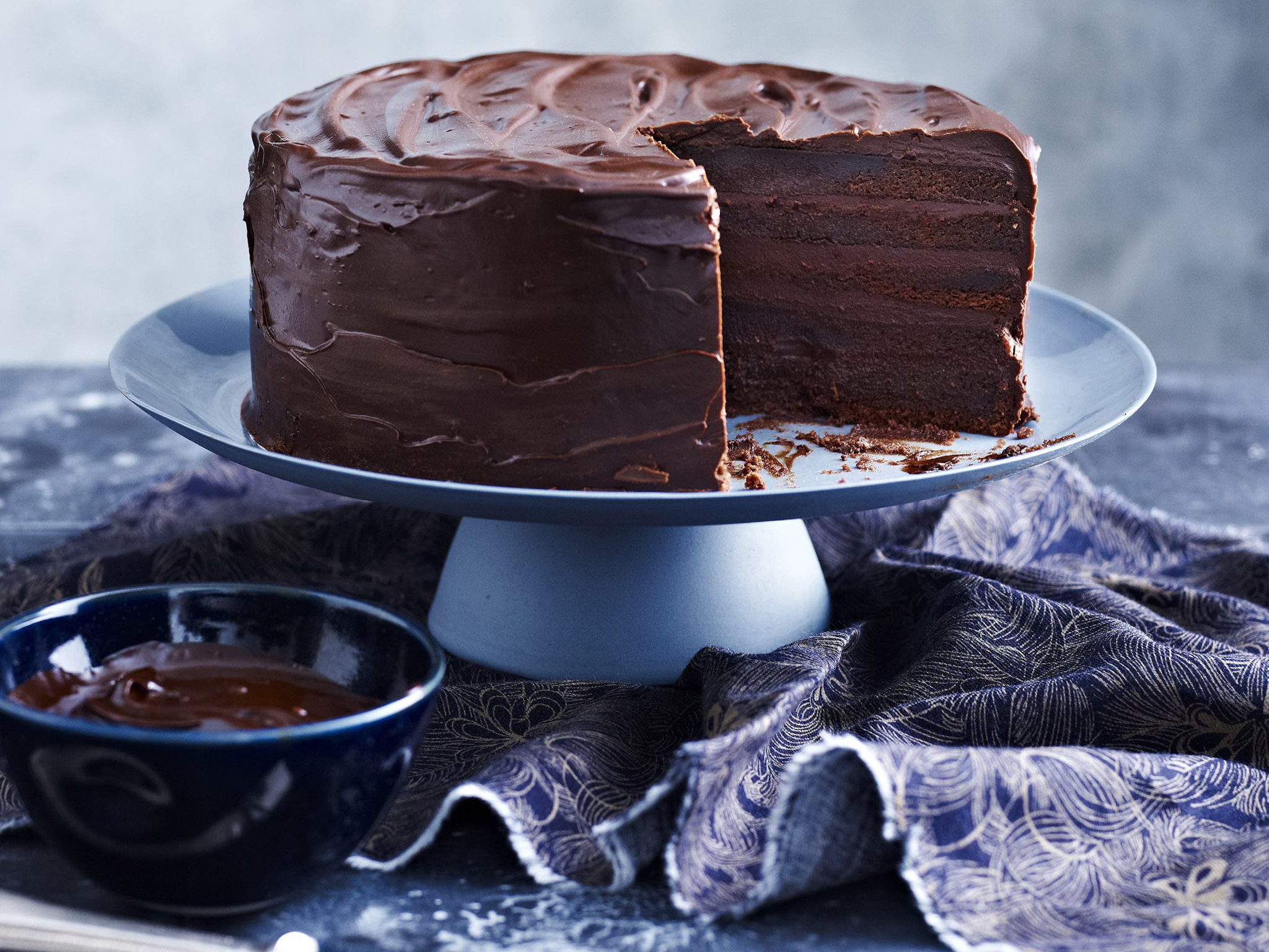 Six-layer chocolate cake
