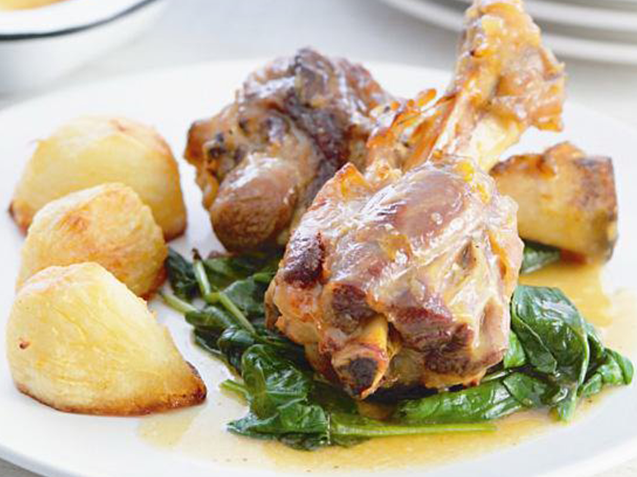 Maple syrupglazed lamb shanks Women's Weekly Food