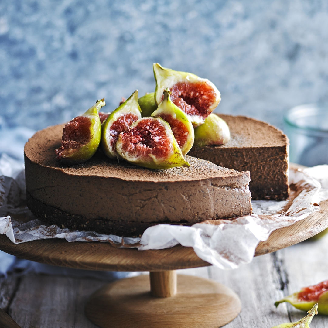 Vegan Earl grey & chocolate cheesecake