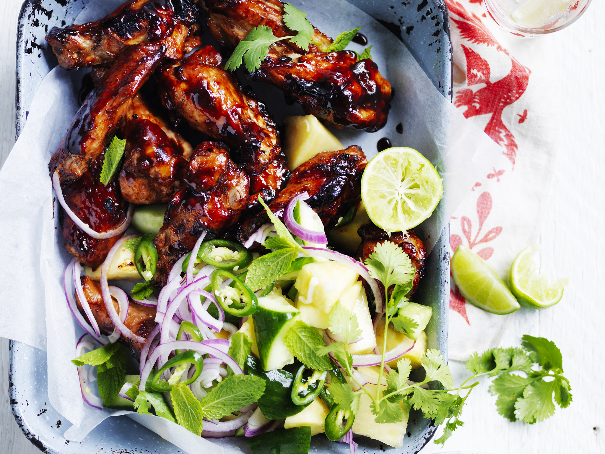 Pineapple huli huli chicken wings-image