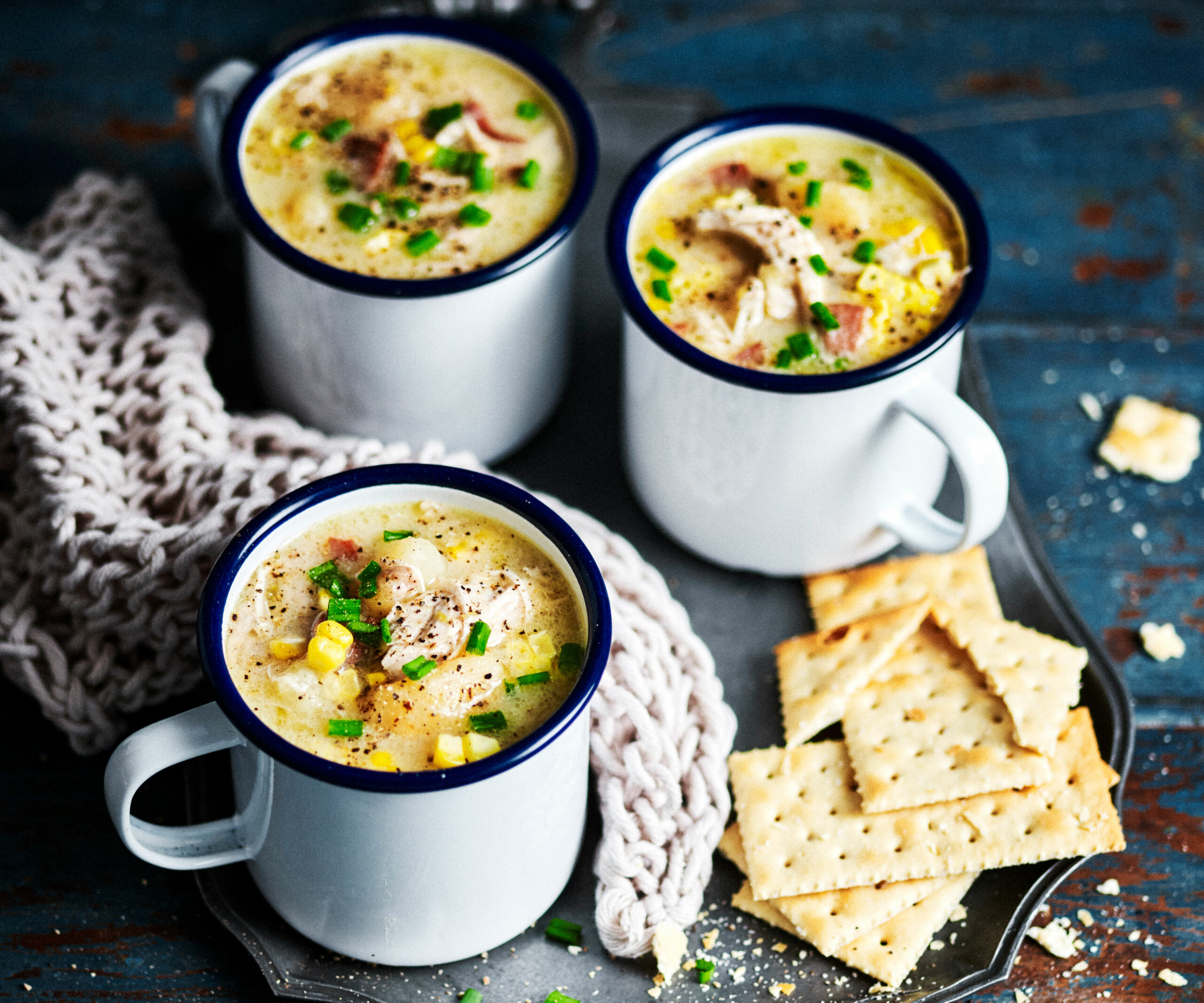 slow cooker chicken chowder