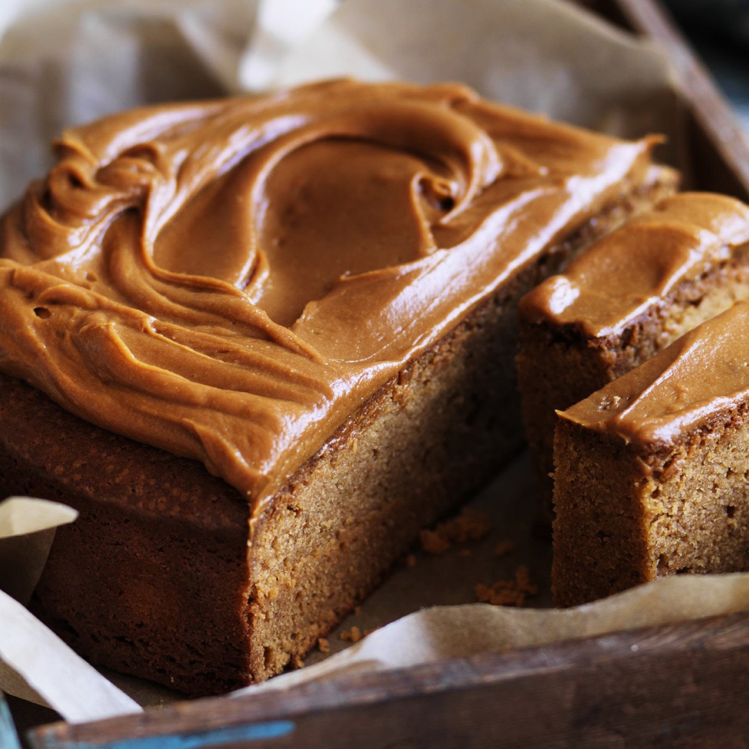 Triple-caramel mud cake