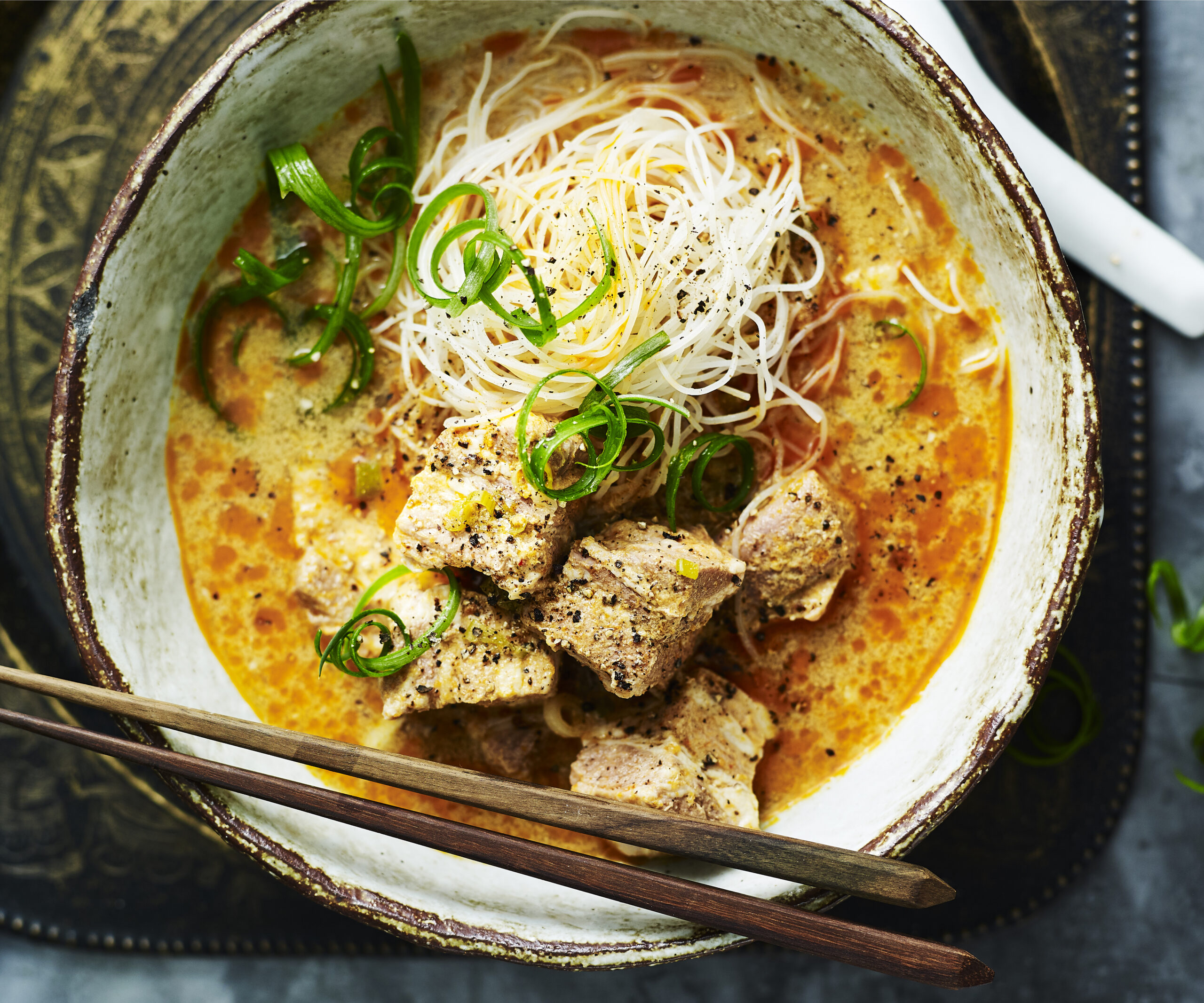 How to make pork laksa with five ingredients