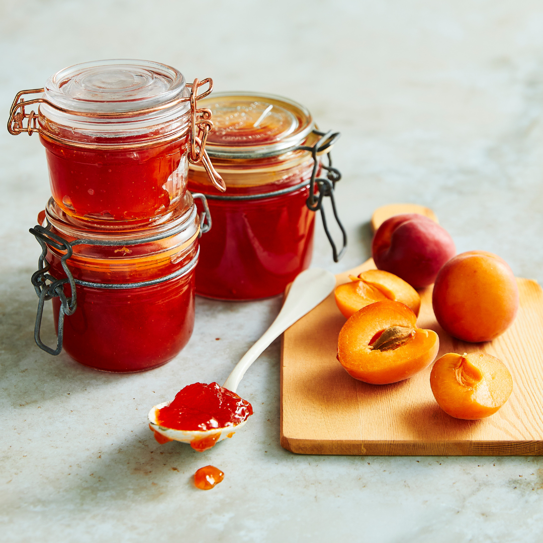 Fresh apricot jam
