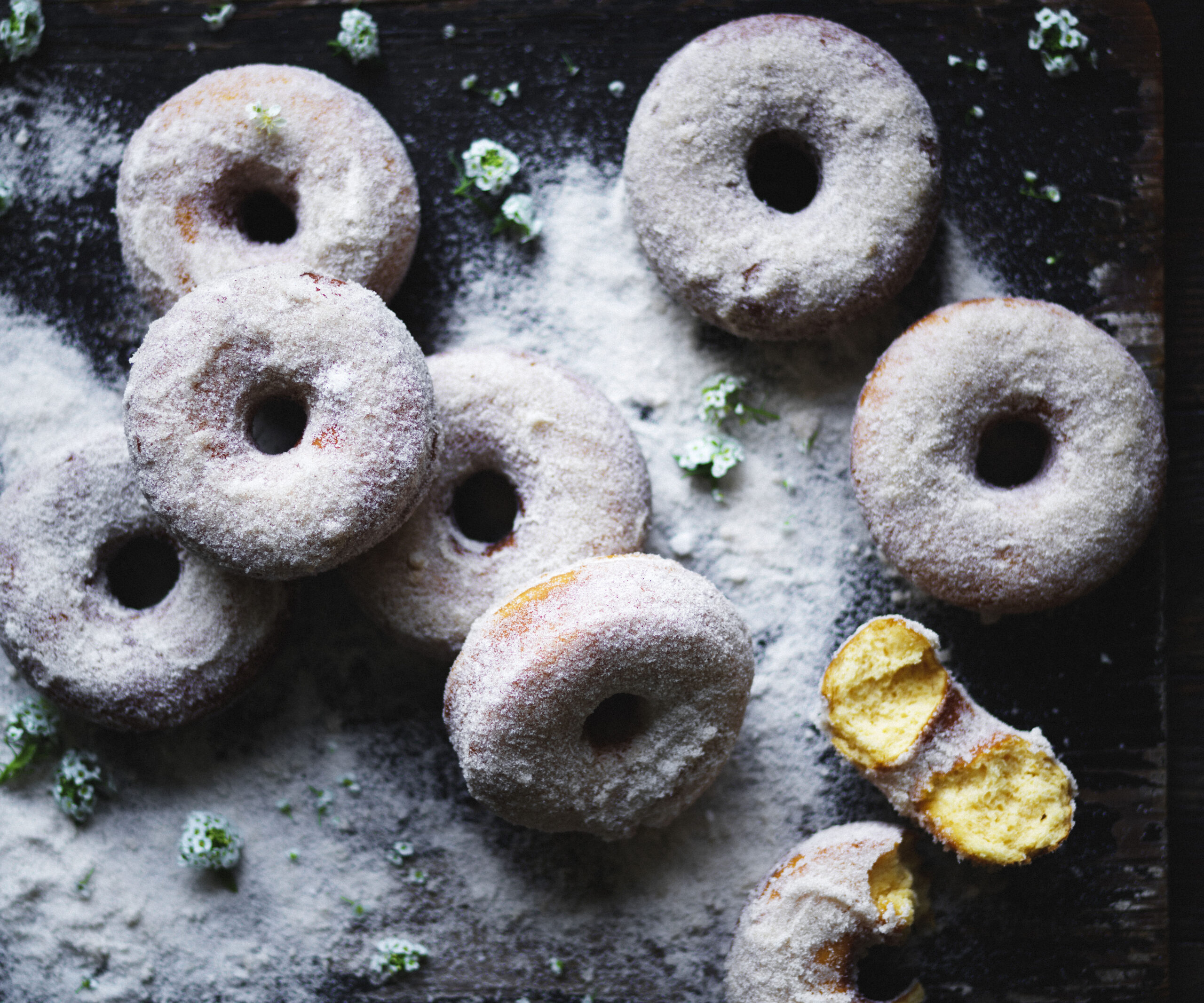 Dusted doughnuts