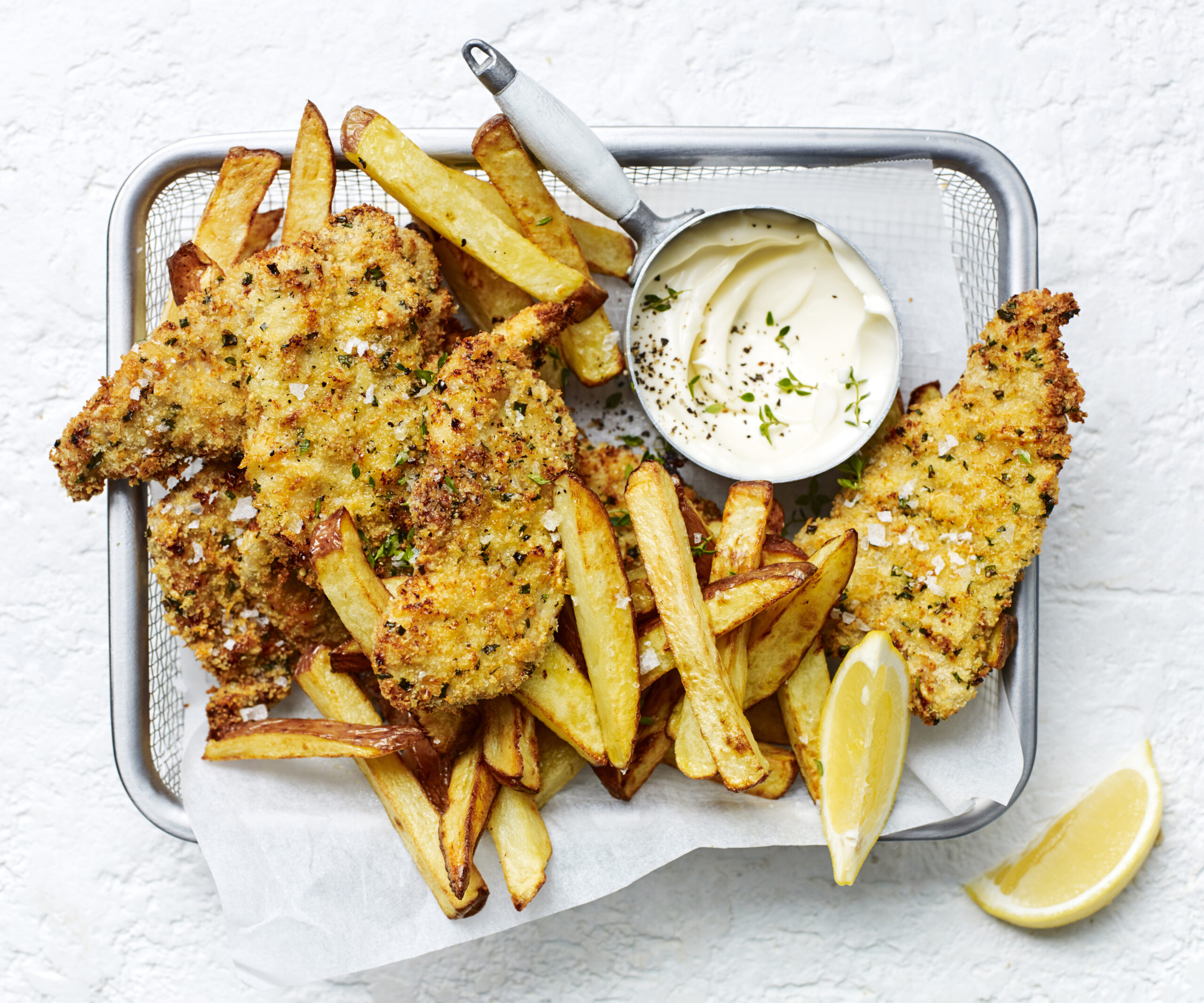 Air fryer pork schnitzels