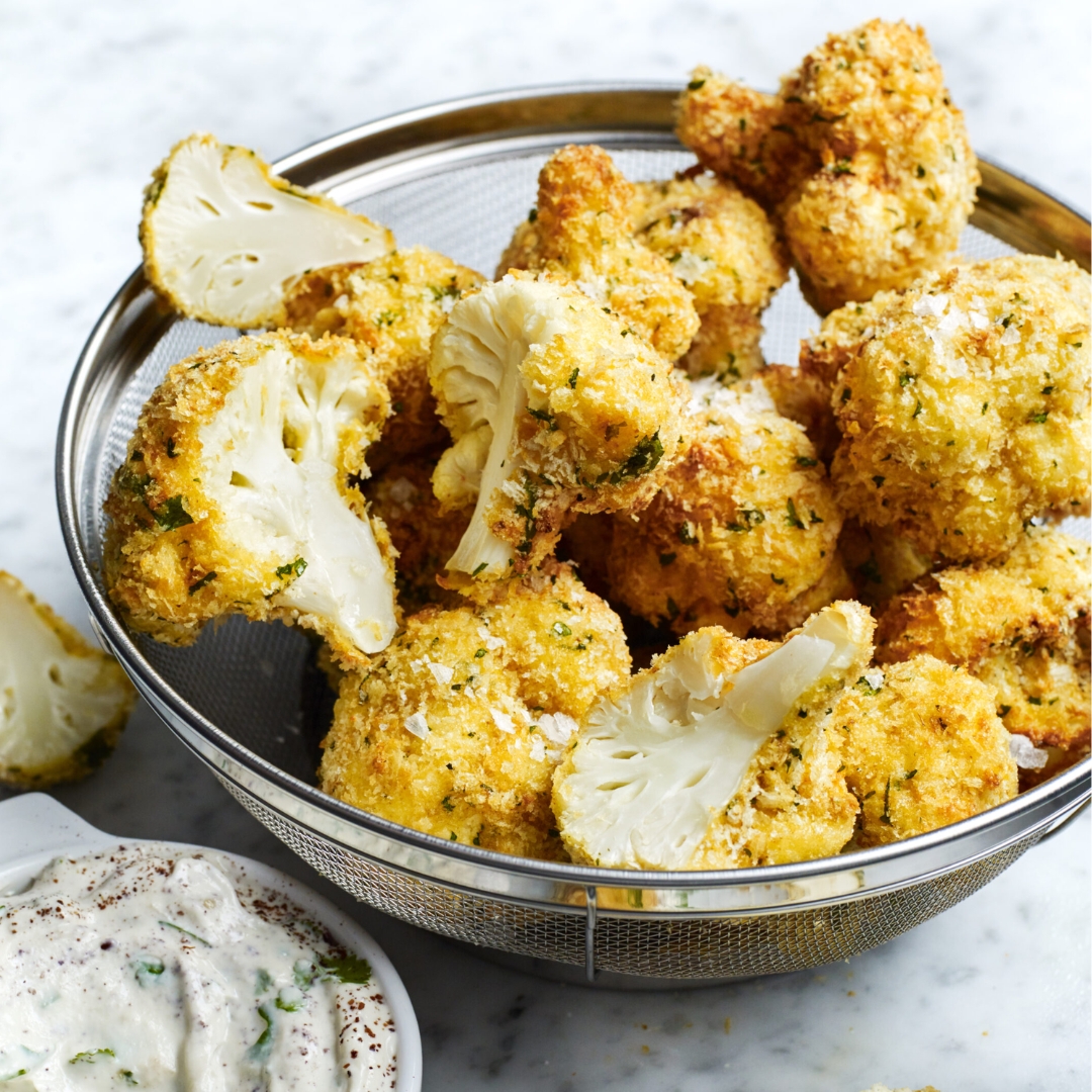 Air fryer cauliflower bites