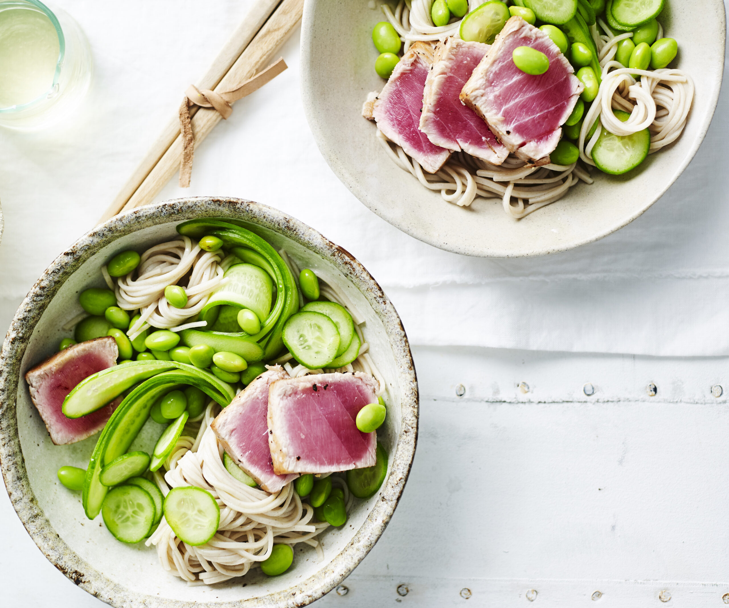 Tuna and soba noodle salad