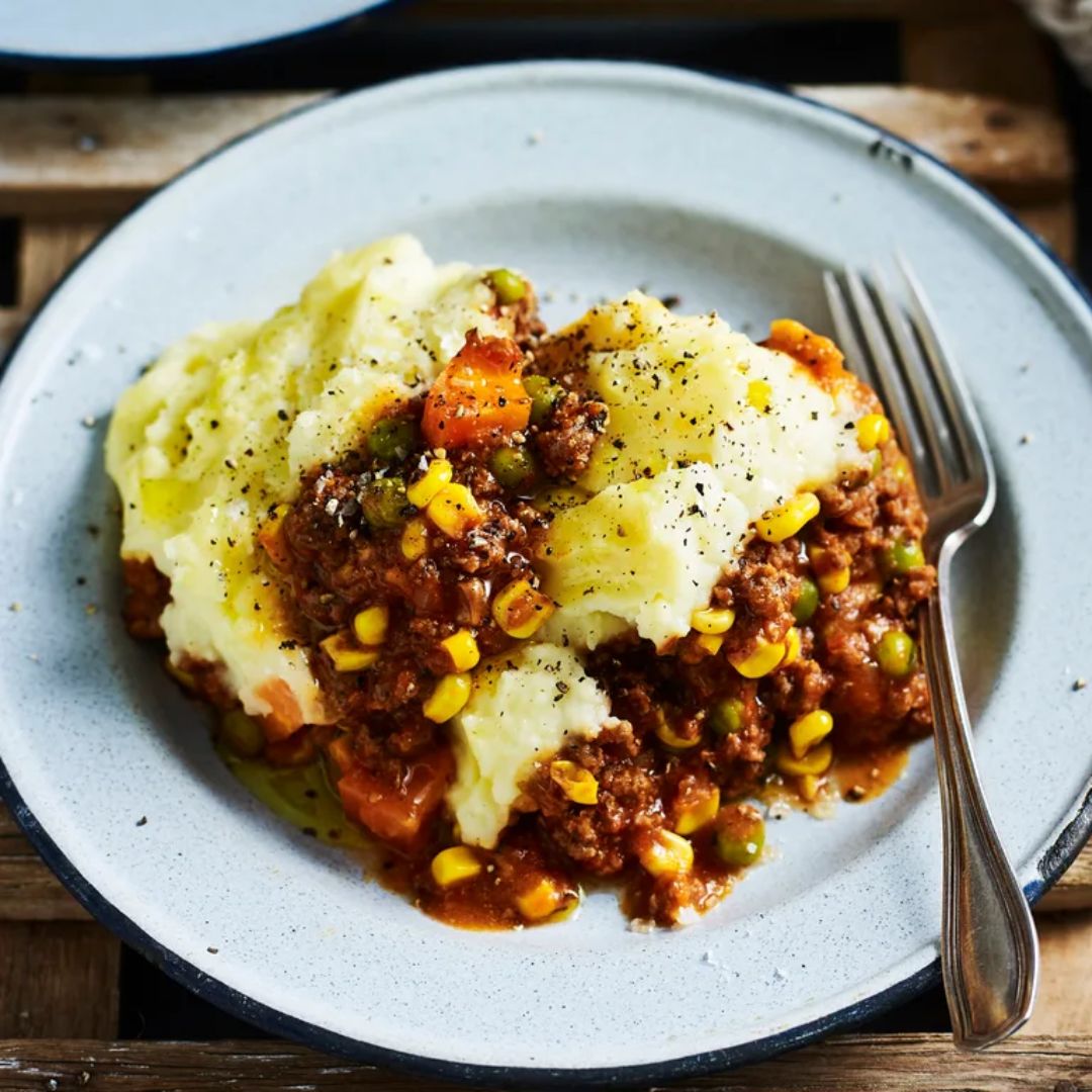 Easy slow cooker five ingredient cottage pie