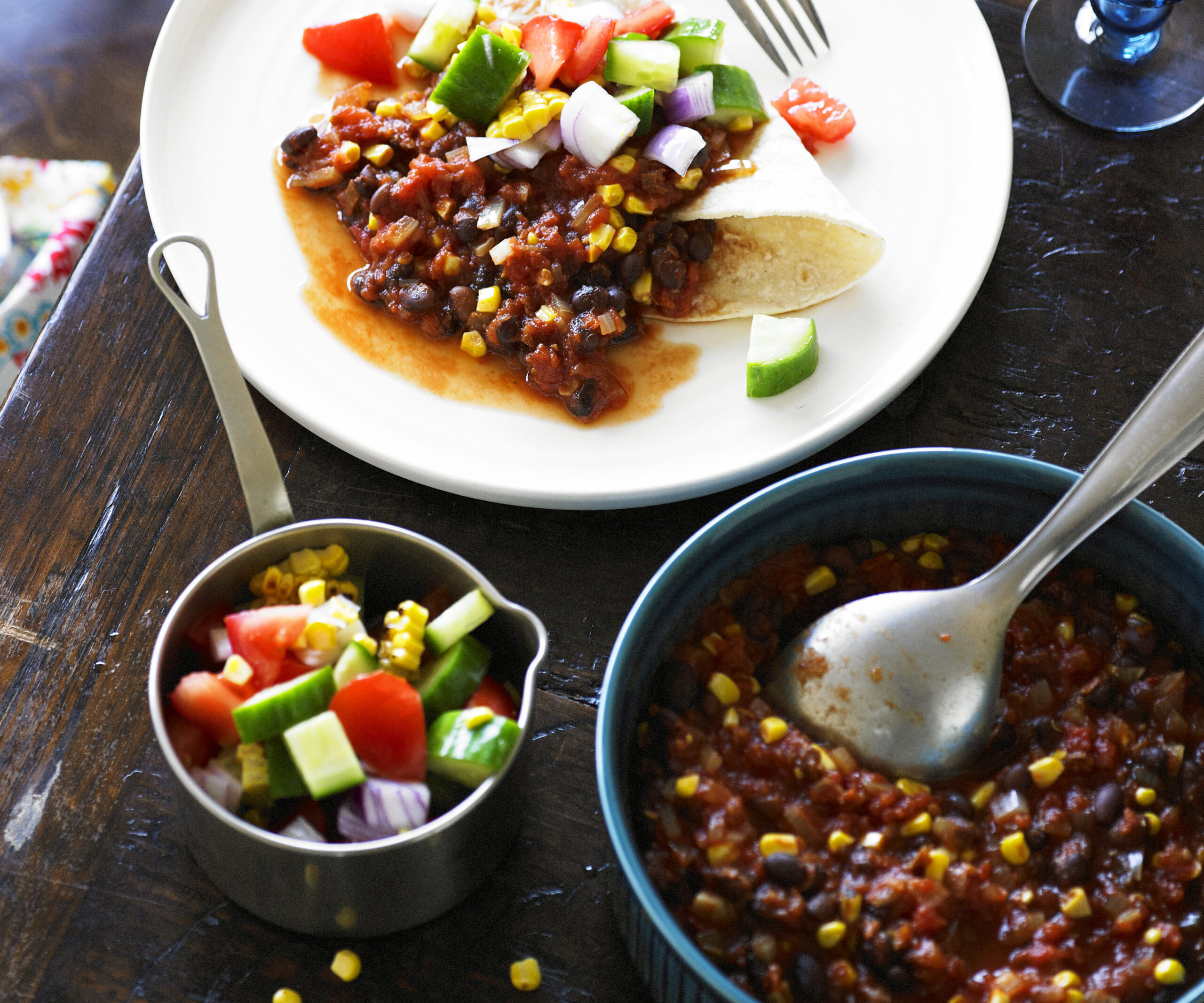 Black bean, corn and chipotle stew Women's Weekly Food