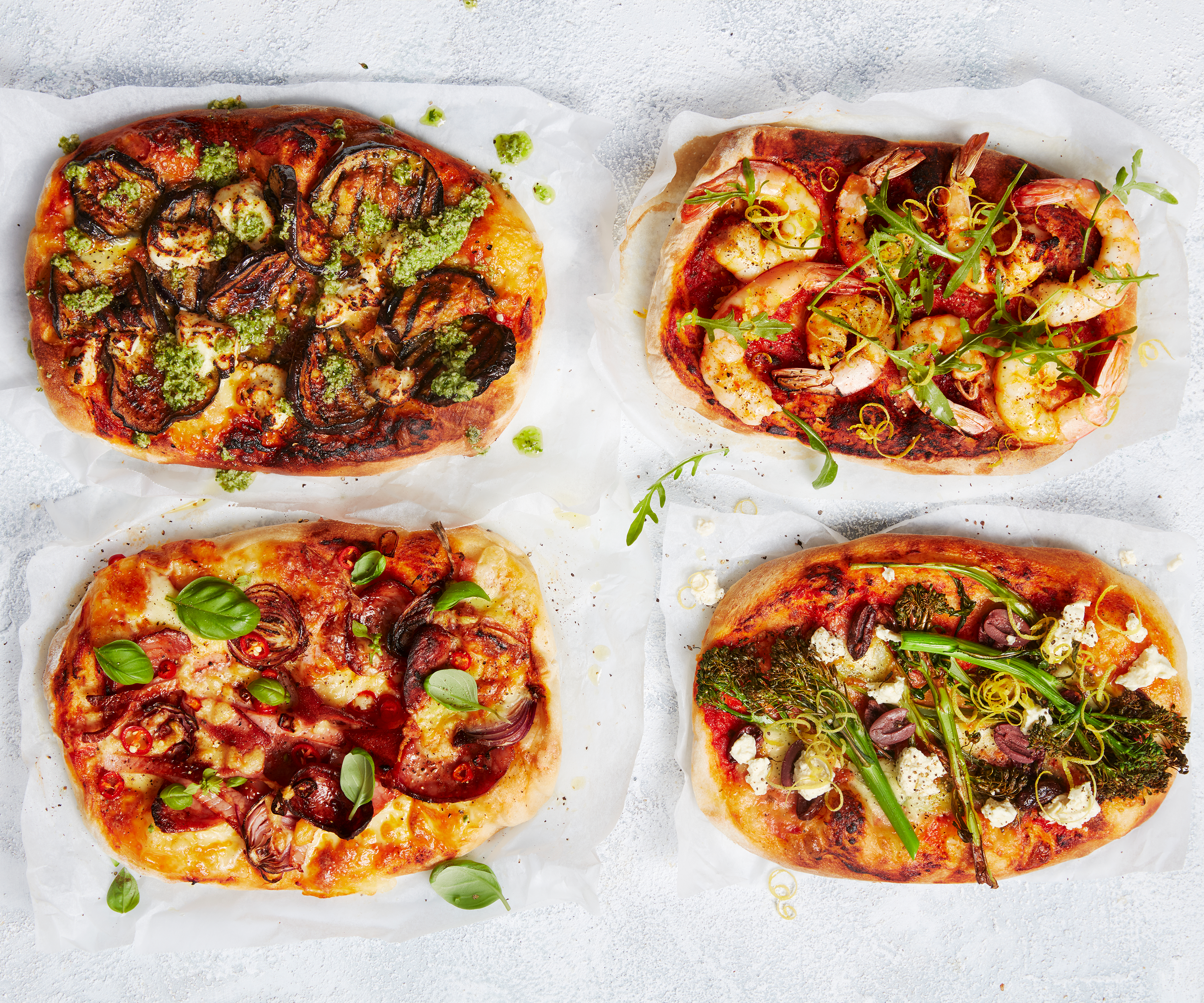 Air fryer pizza supreme