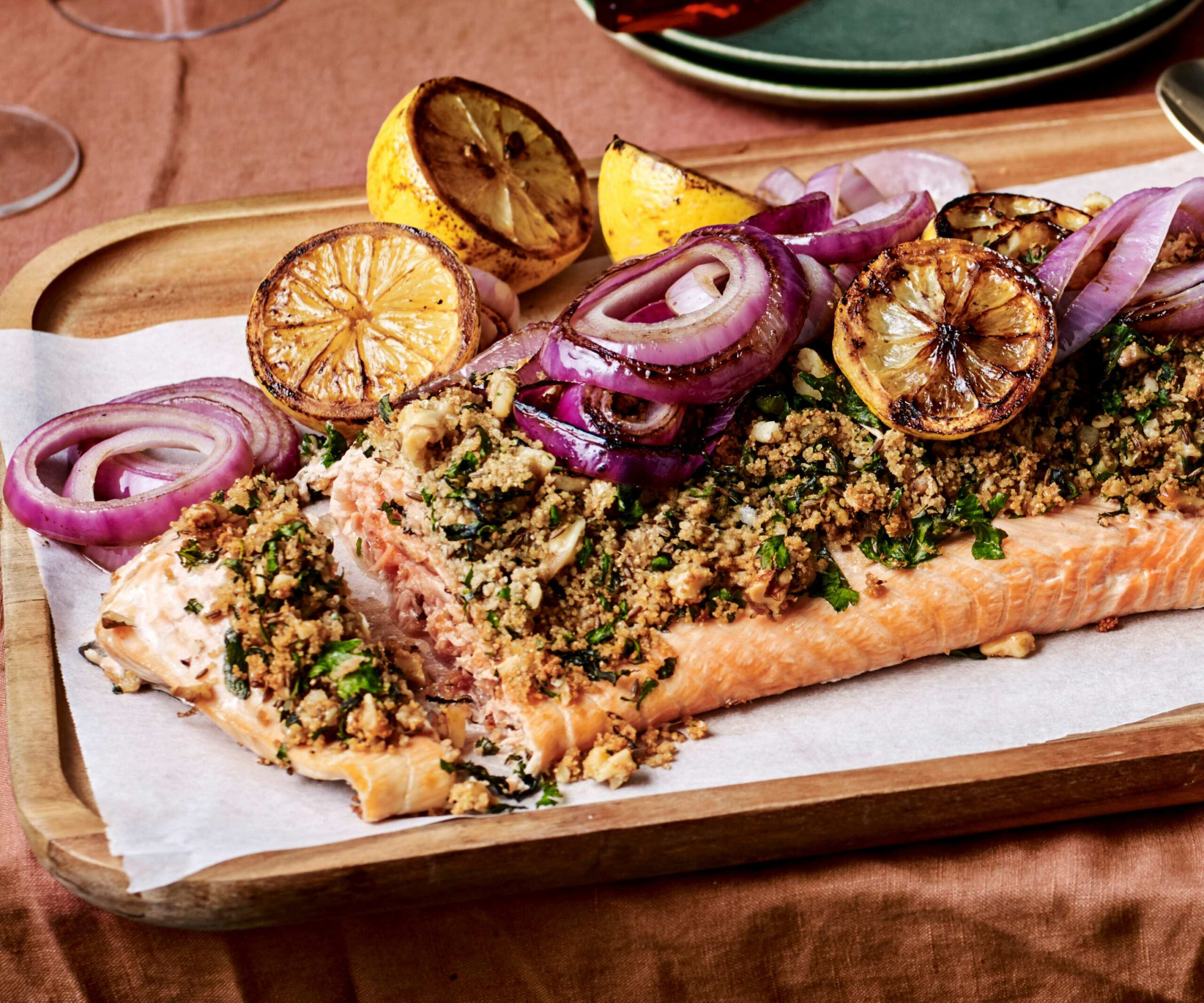 baked ocean trout