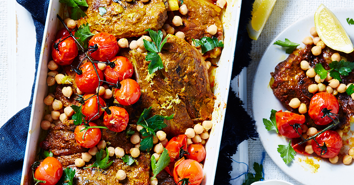 Paprika lamb forequarter chops tray bake | Women's Weekly Food