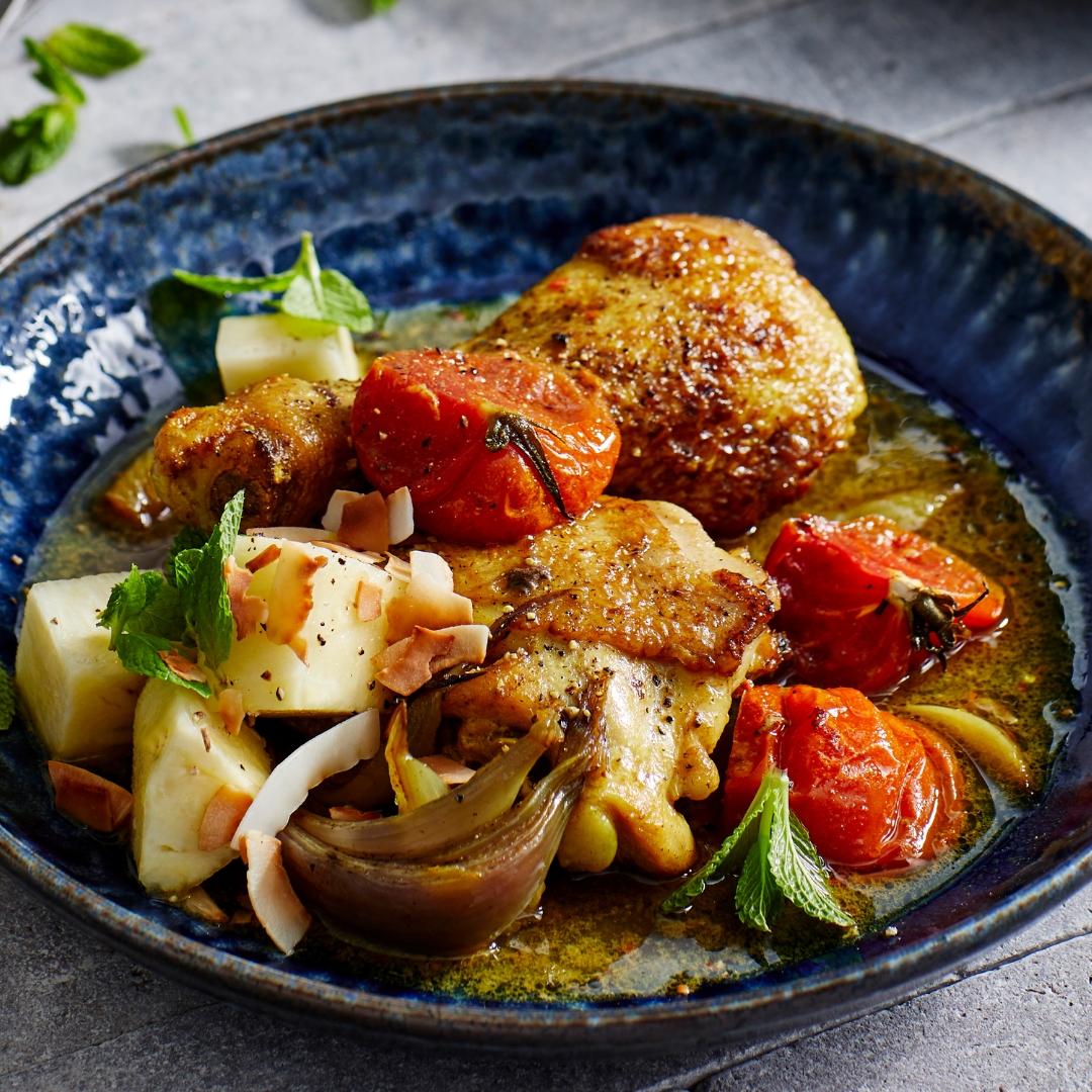 African-inspired kuku paka chicken curry