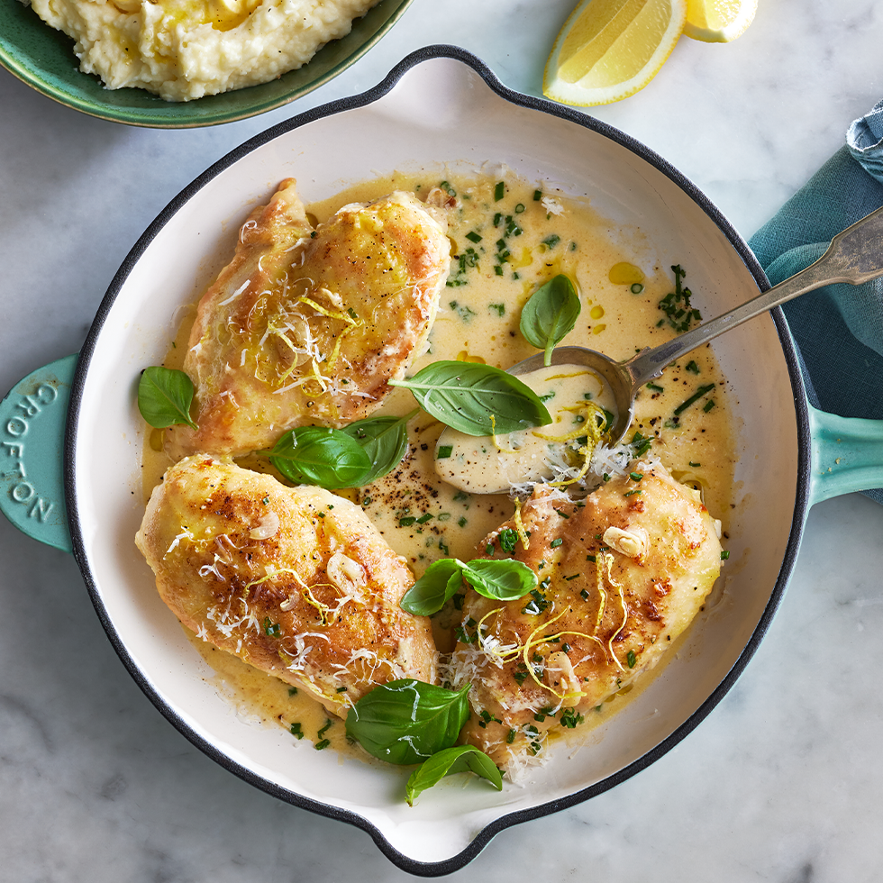 Lemon parmesan pan chicken-image
