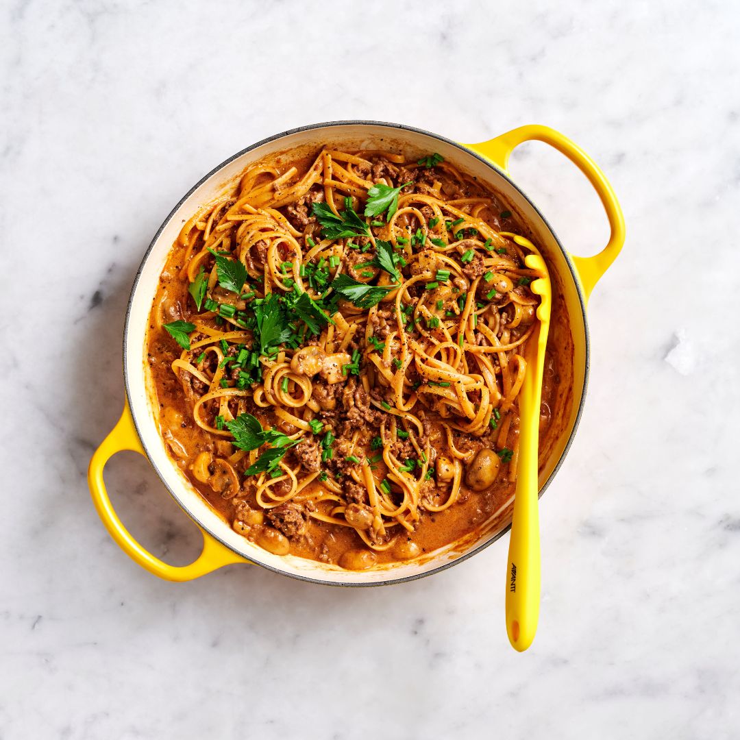 Easy beef stroganoff