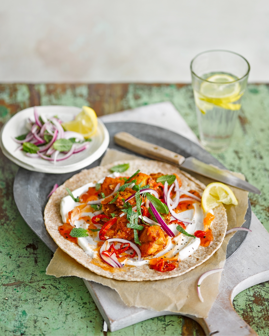 Spiced chicken wraps -image